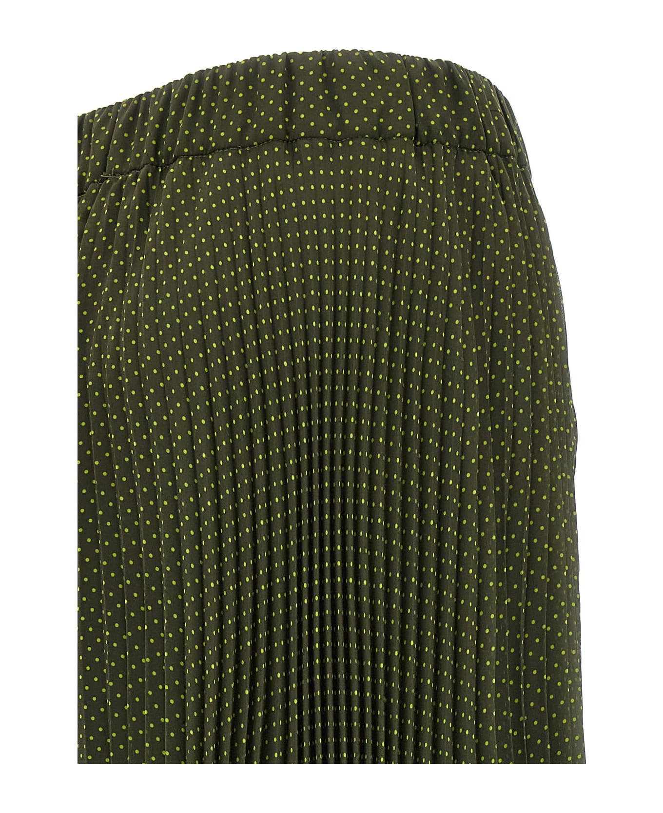 Parosh Pol Polky Plisè Skirt - Green スカート