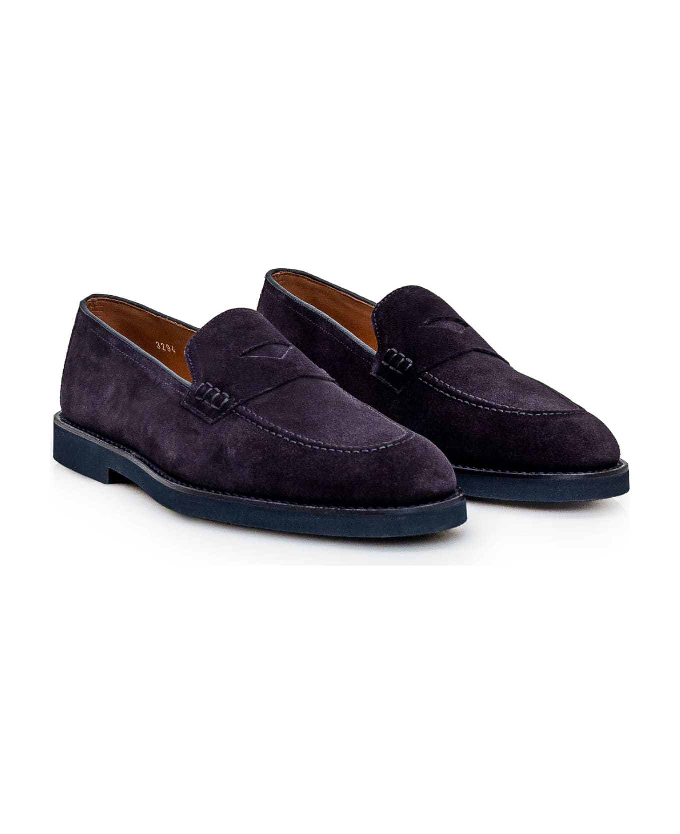 Doucal's Leather Loafer - BLU FDO BLU