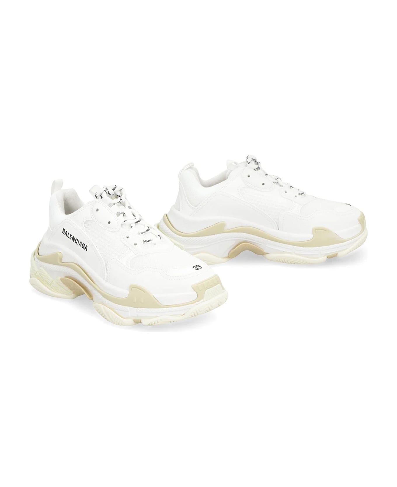 Balenciaga Triple S Low-top Sneakers - White