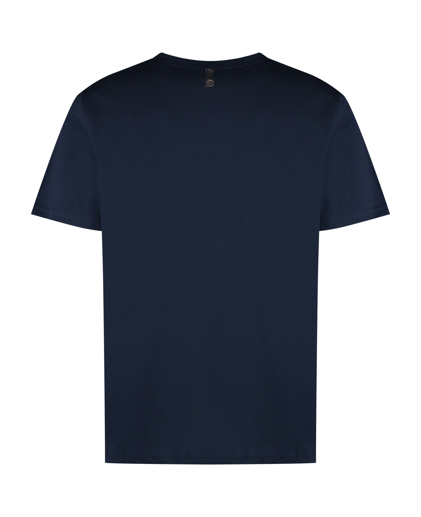 Hugo Boss Cotton Crew-neck T-shirt - blue シャツ