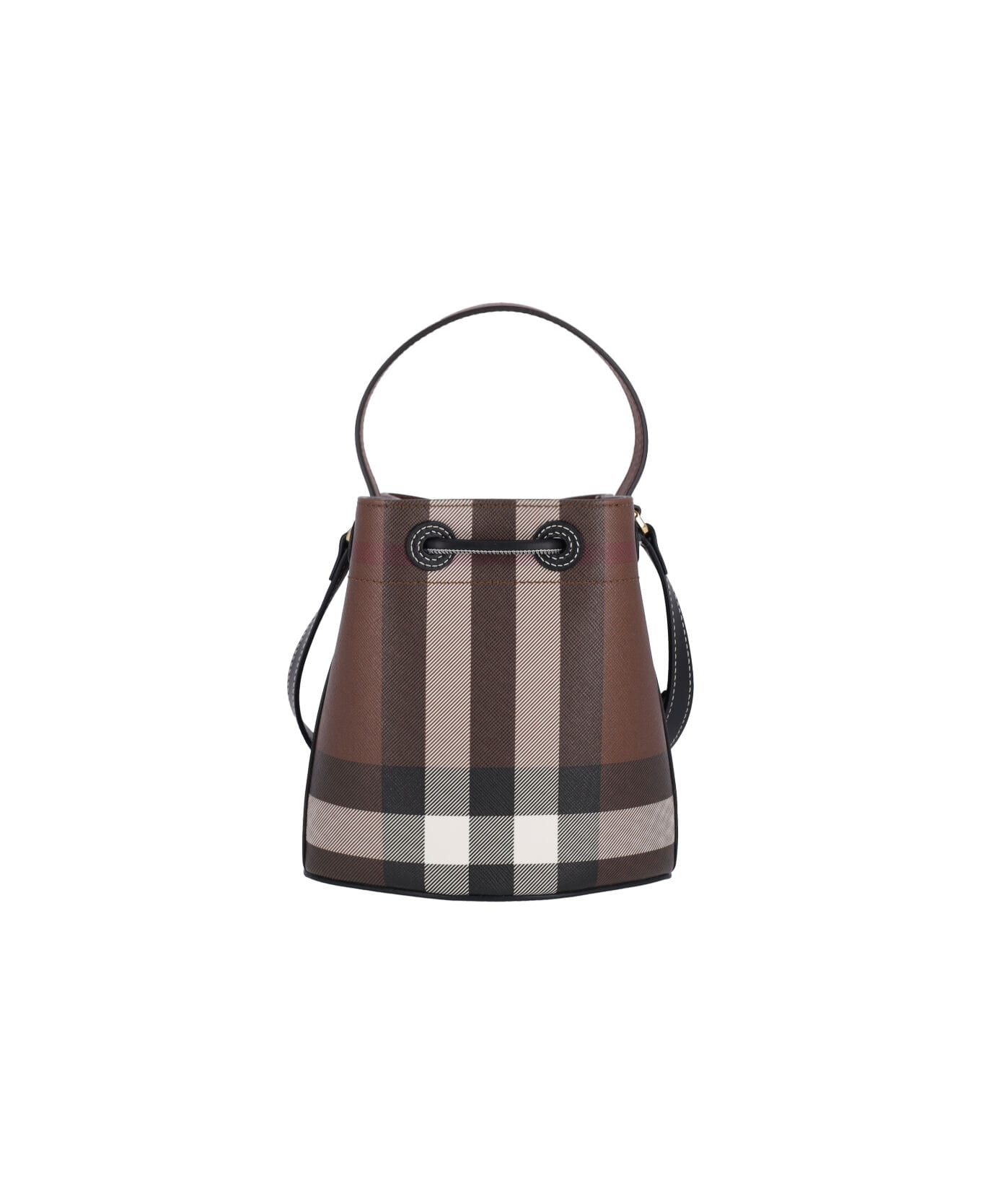 Burberry "tb" Mini Bucket Bag - Brown