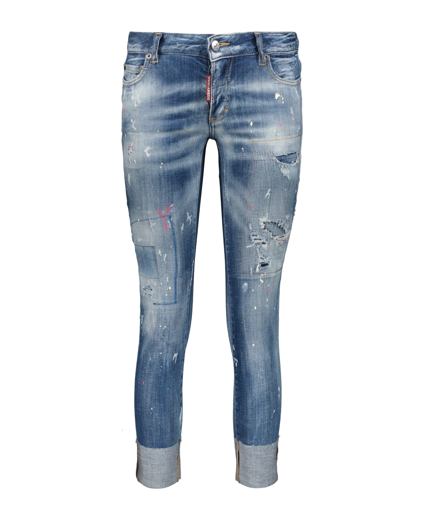 Dsquared2 Jennifer Bleached Slim-fit Jeans - Denim