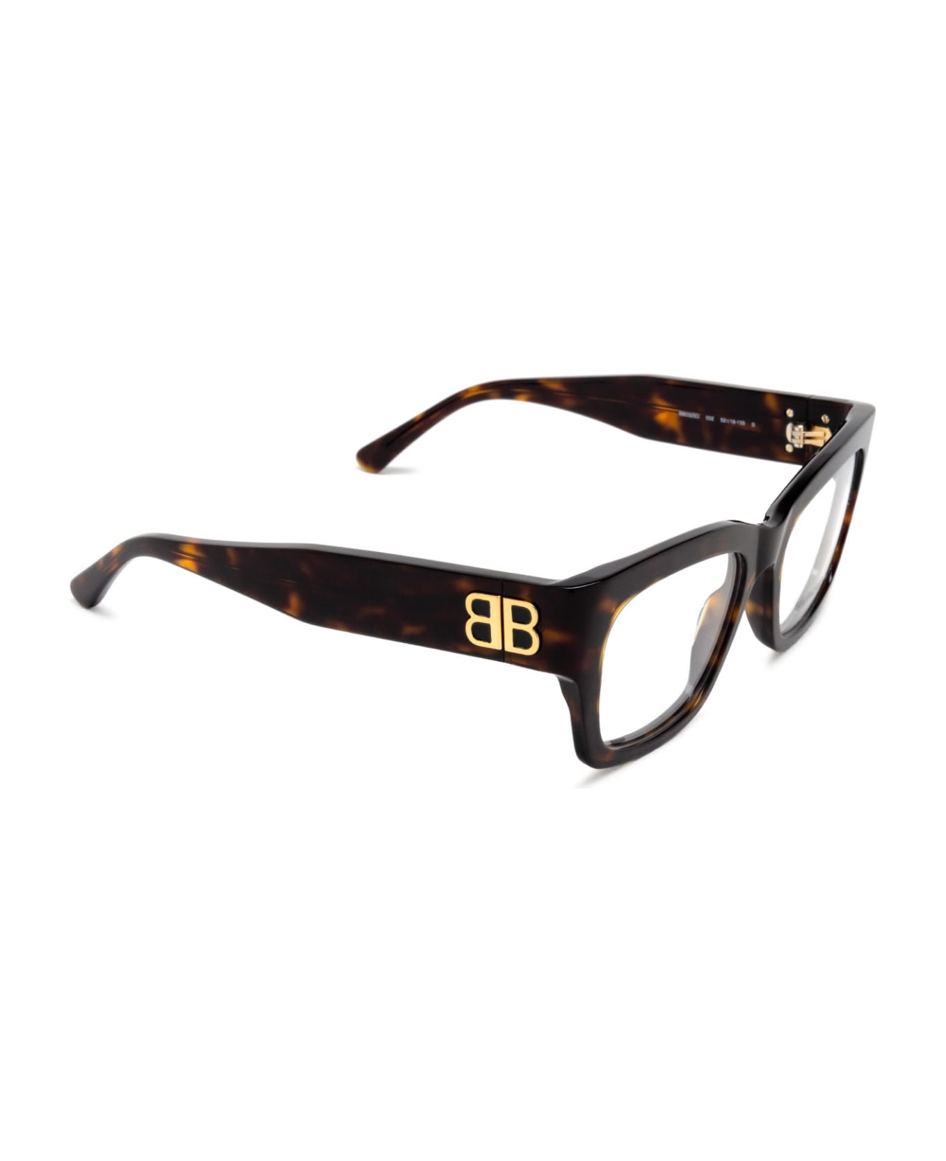 Balenciaga Eyewear Bb0325o Glasses - 002 HAVANA HAVANA TRANSPARENT