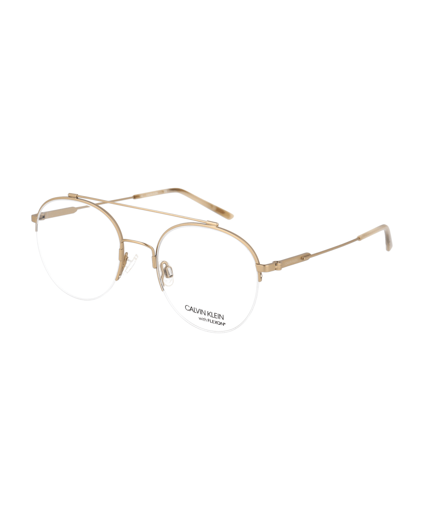 Calvin Klein Ck19144f Glasses - 716 SATIN LIGHT GOLD