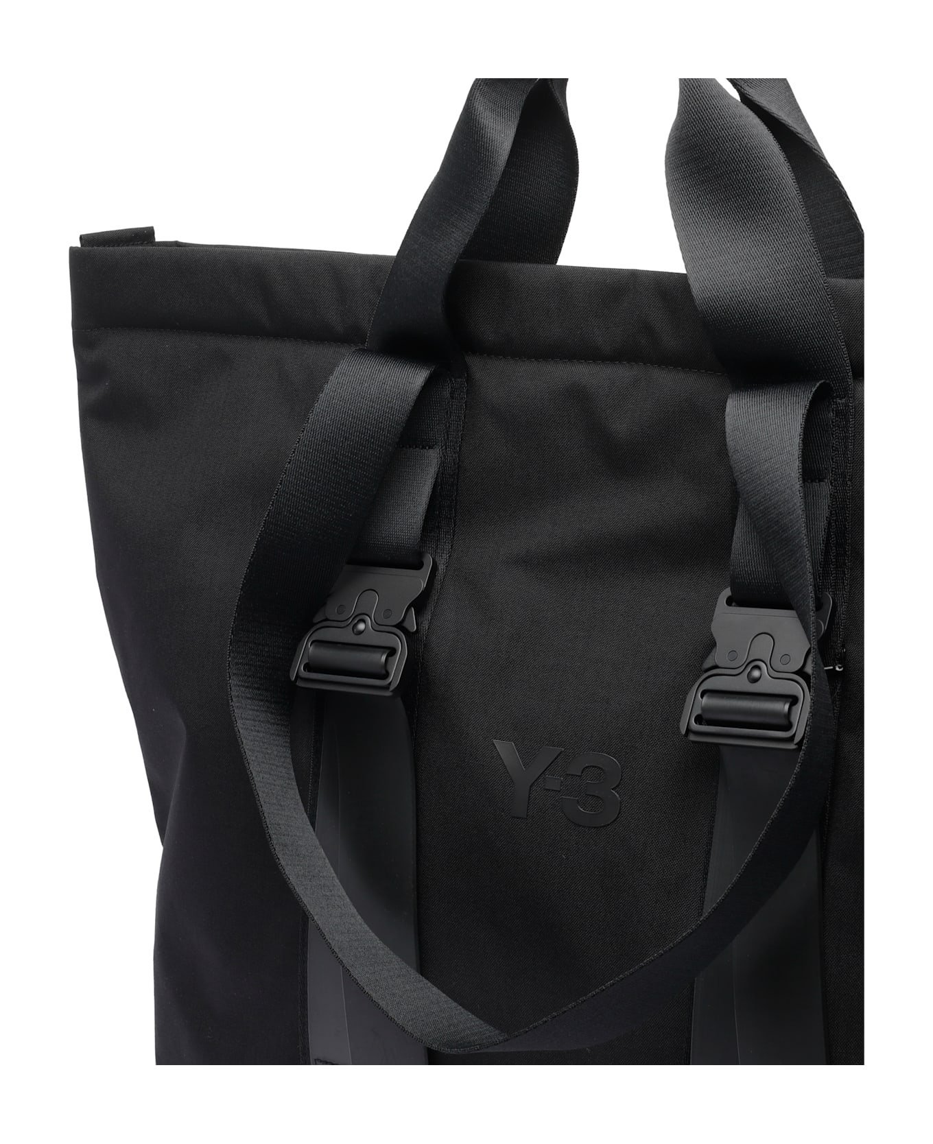 Y-3 Logo Shopper Bag - Black