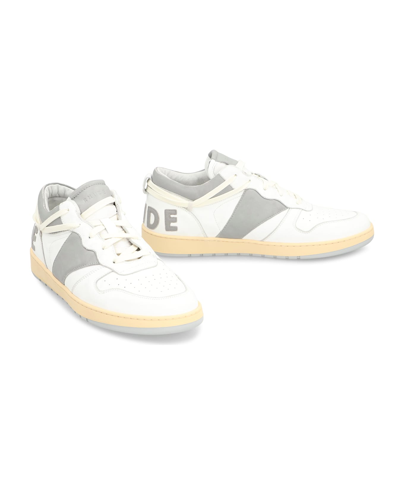 Rhude Rhecess Leather Low-top Sneakers - grey