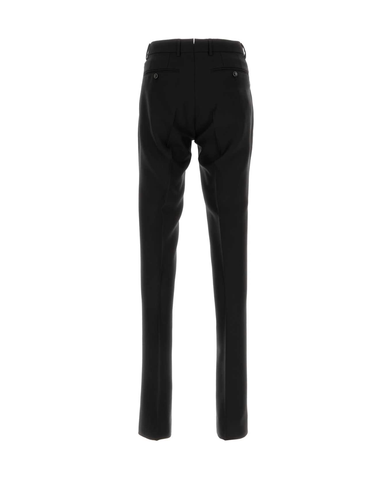 Tom Ford Black Wool Blend Pant - BLACK