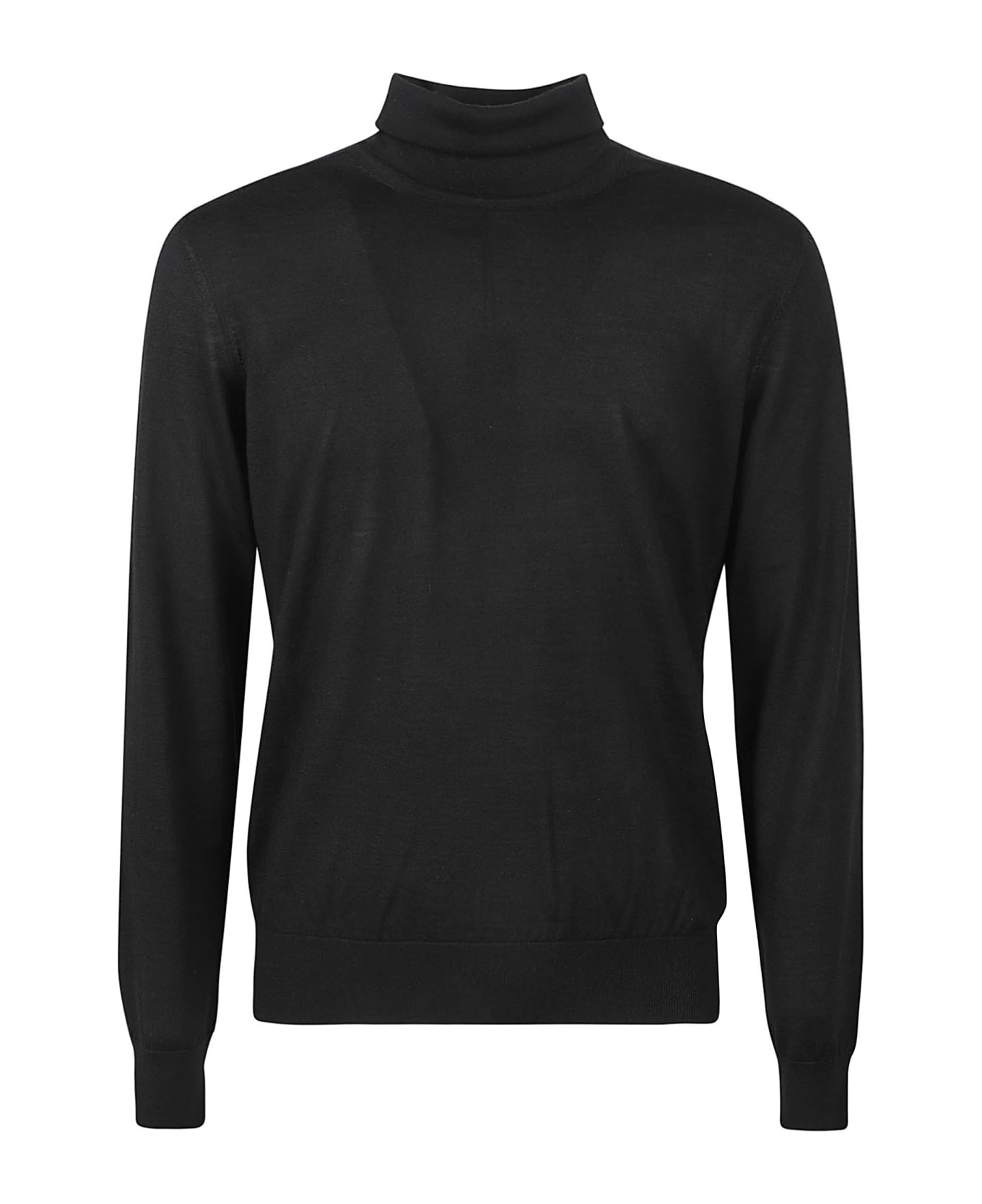 Zegna Turtleneck Plain Ribbed Pullover