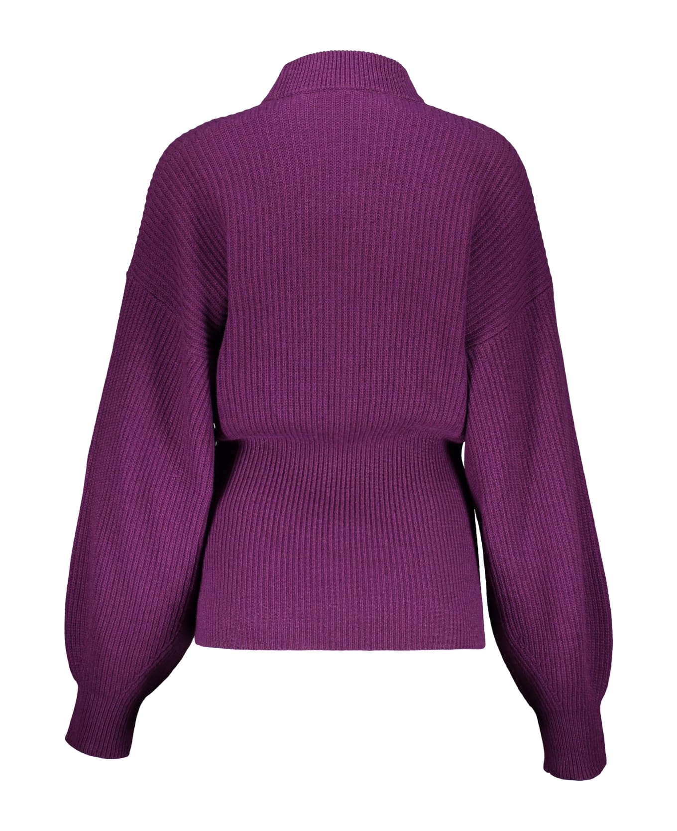 Palm Angels Striped Crew-neck Sweater - purple