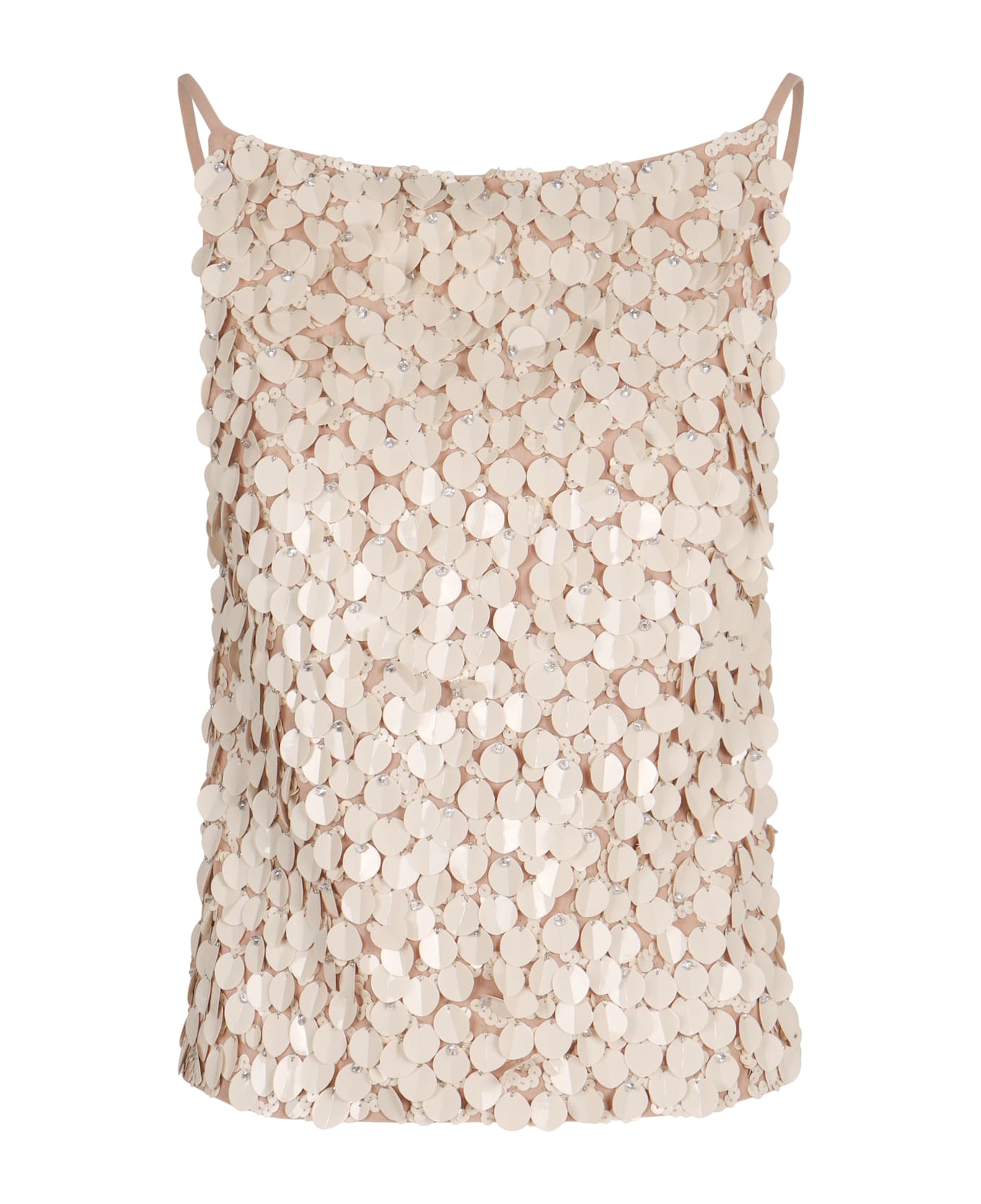 Parosh Sequin Top - Beige