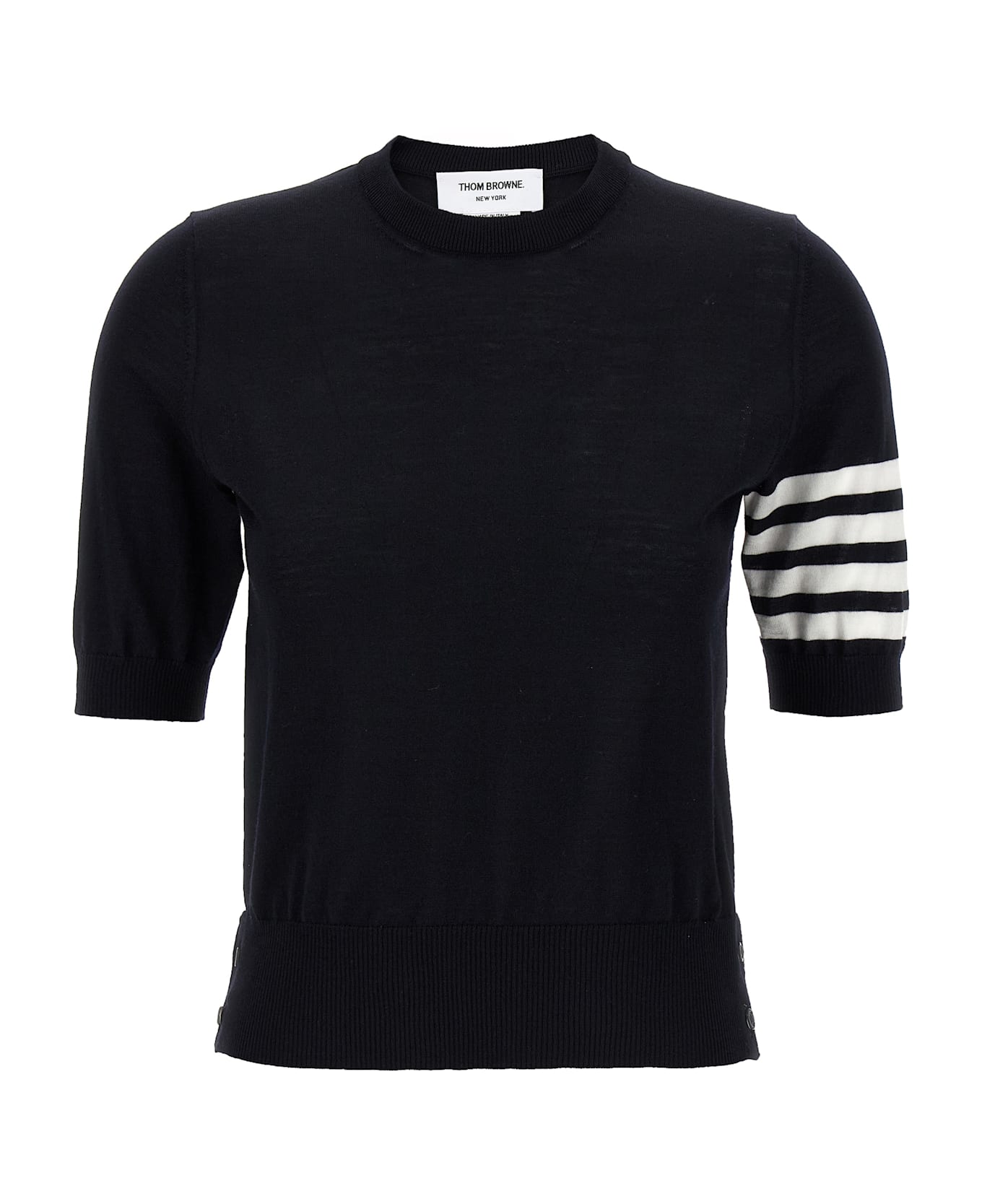 Thom Browne 
4-bar
 Wool T-shirt