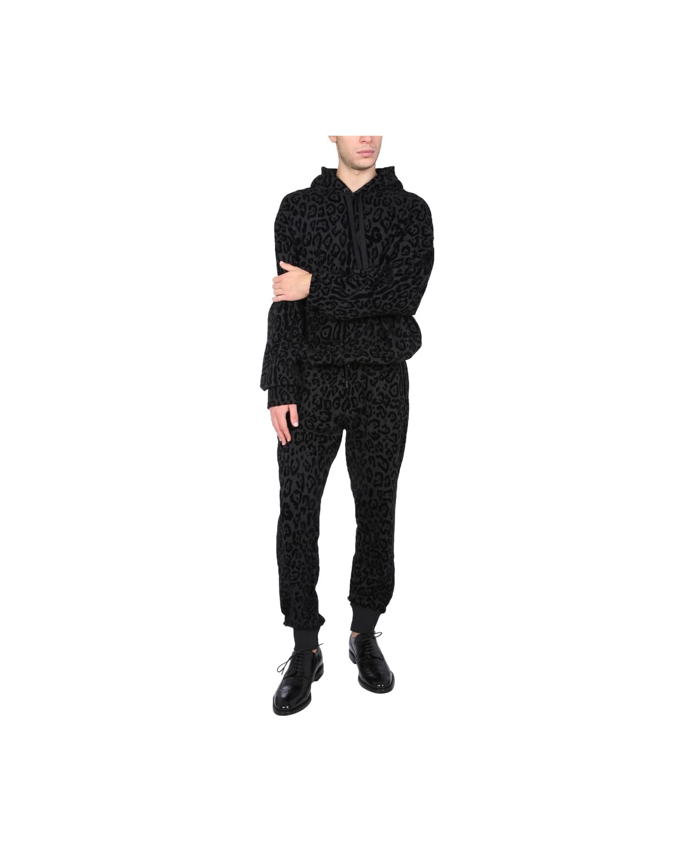 Dolce & Gabbana Sweatshirt With Leopard Print - ANIMALIER