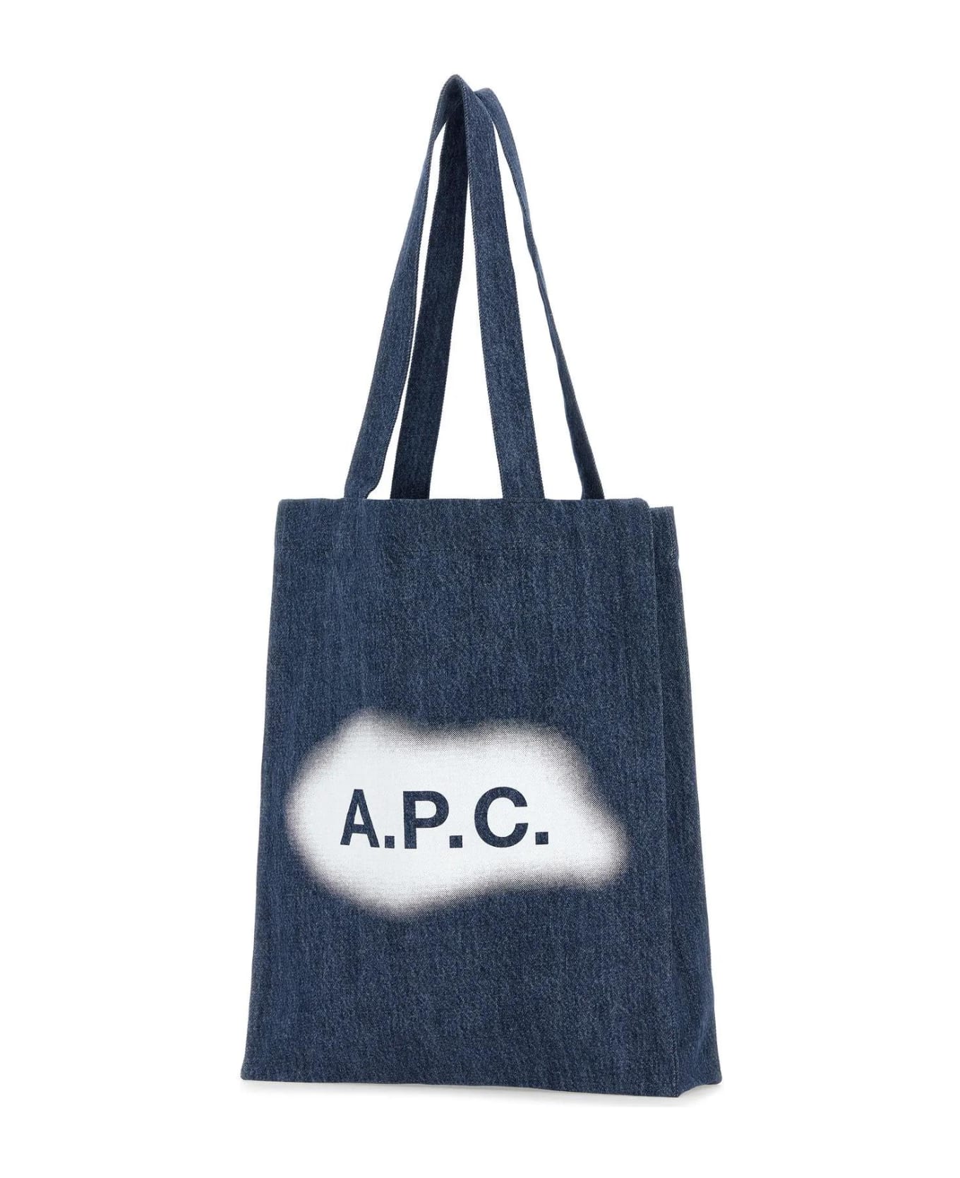 A.P.C. Blue Denim Lou Shopping Bag - Ial Indigo Delave トートバッグ