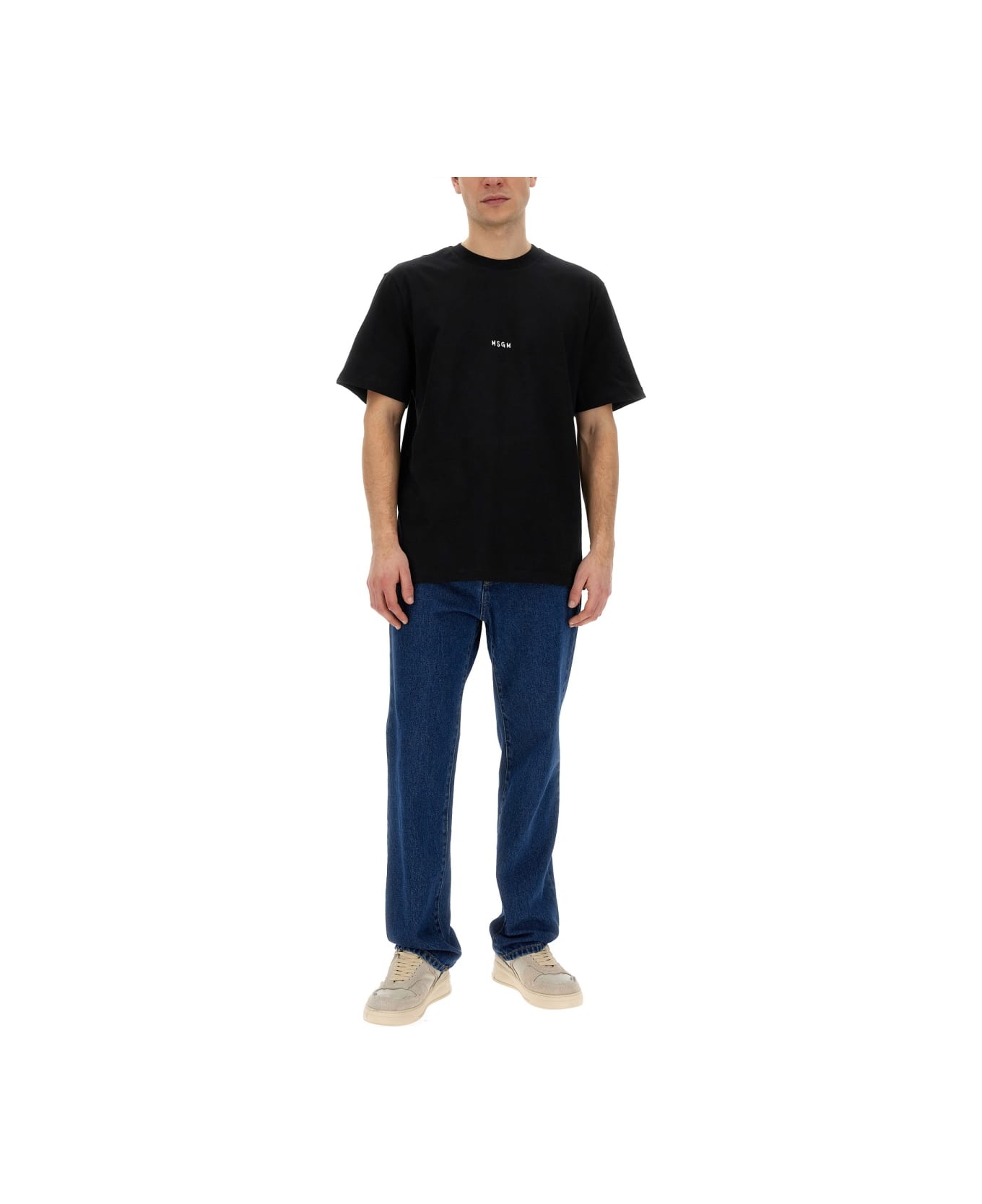 MSGM T-shirt With Logo - Black