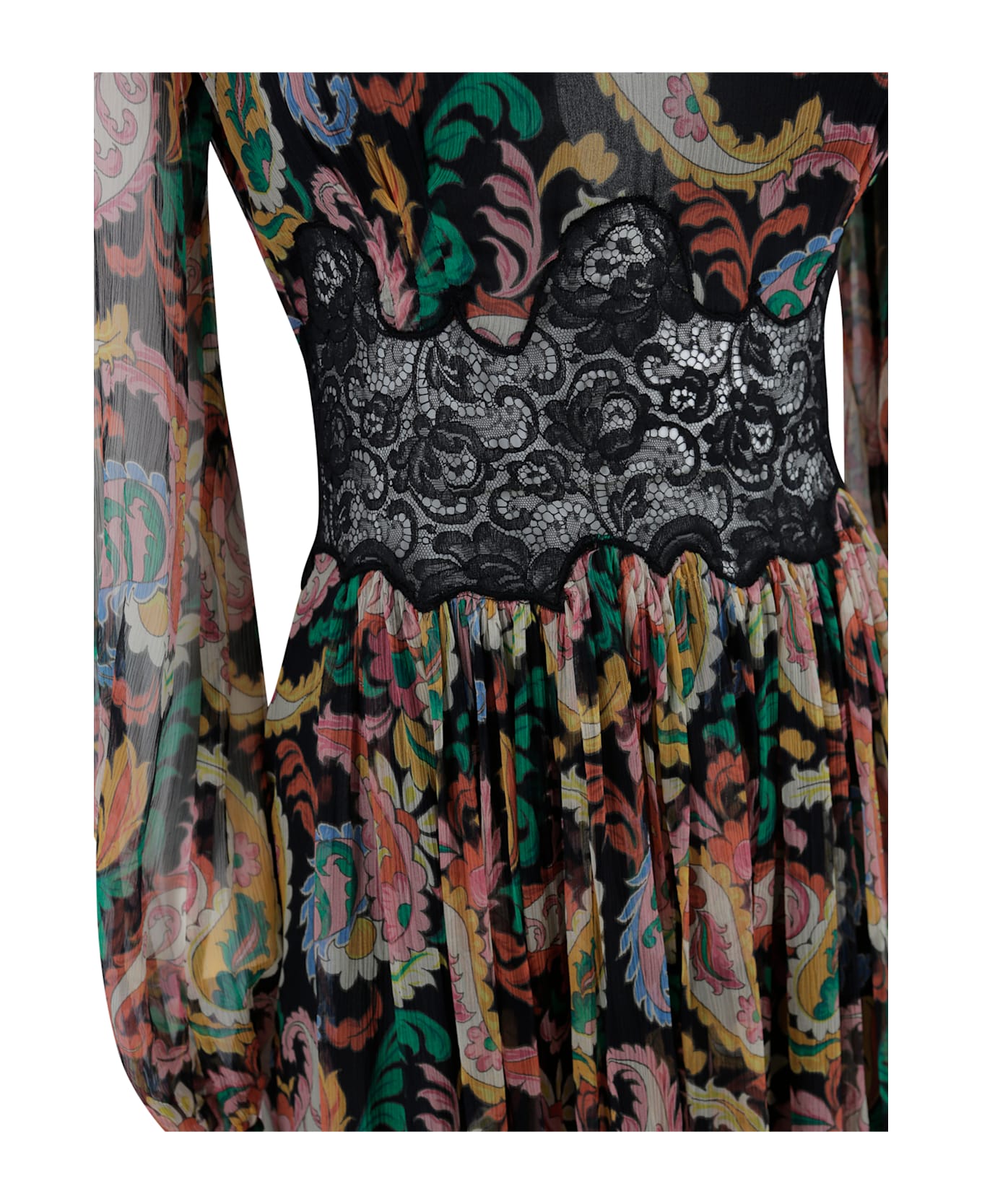 Etro Multicoloured Paisley-patterned Long Dress