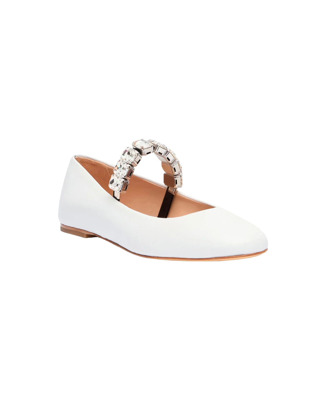 Casadei Flash Ballet Flat - White