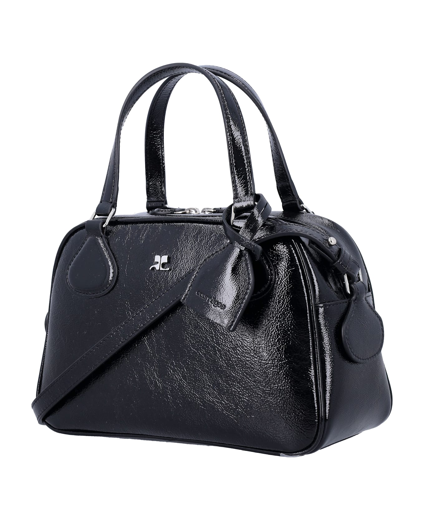 Courrèges Naplack Bowliing Bag - BLACK