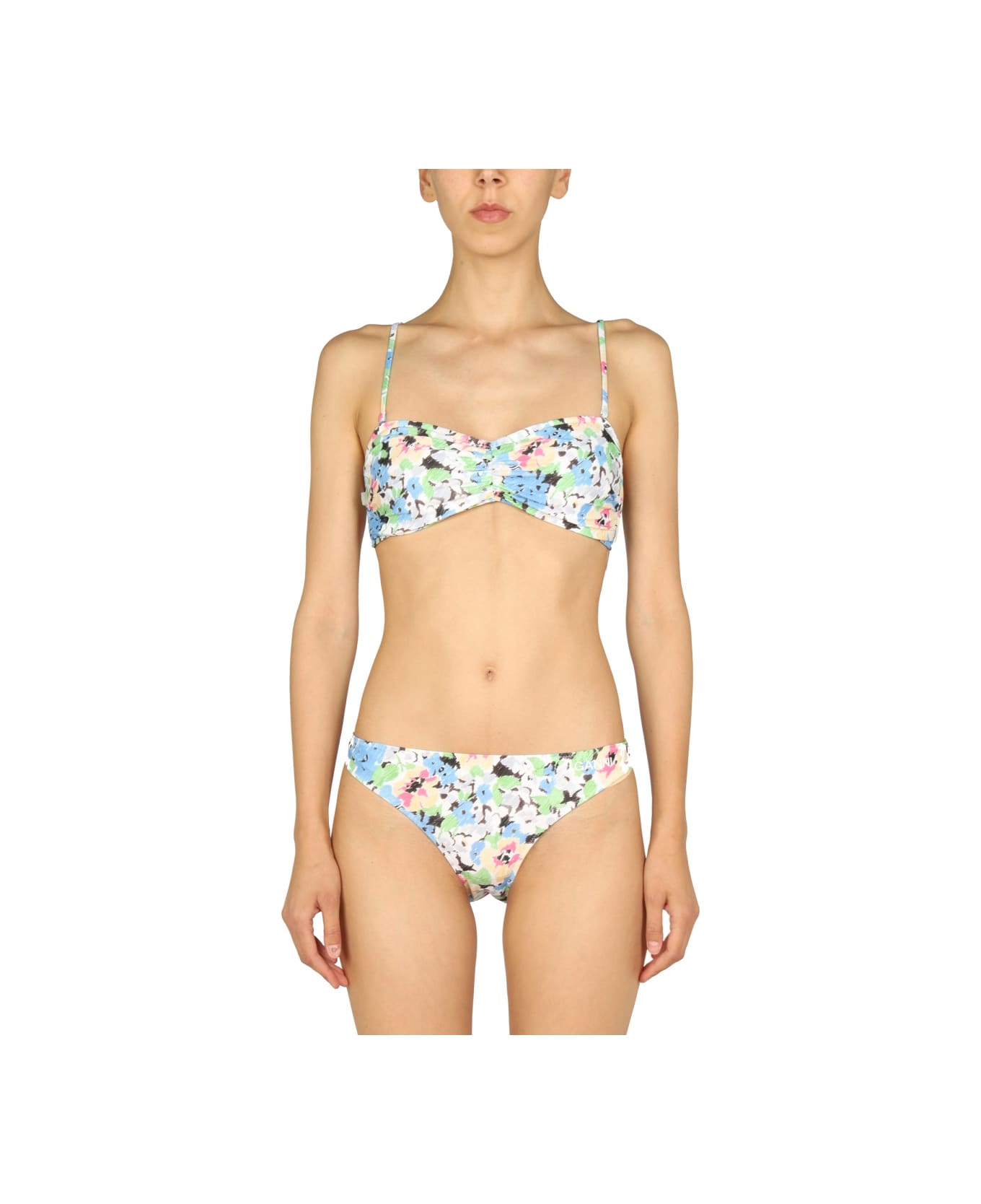 Ganni Floral Pattern Bikini Briefs - MULTICOLOUR
