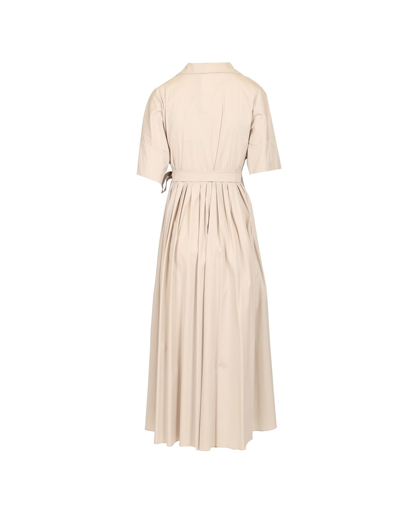 'S Max Mara Long Wrap Shirt Dress - Beige