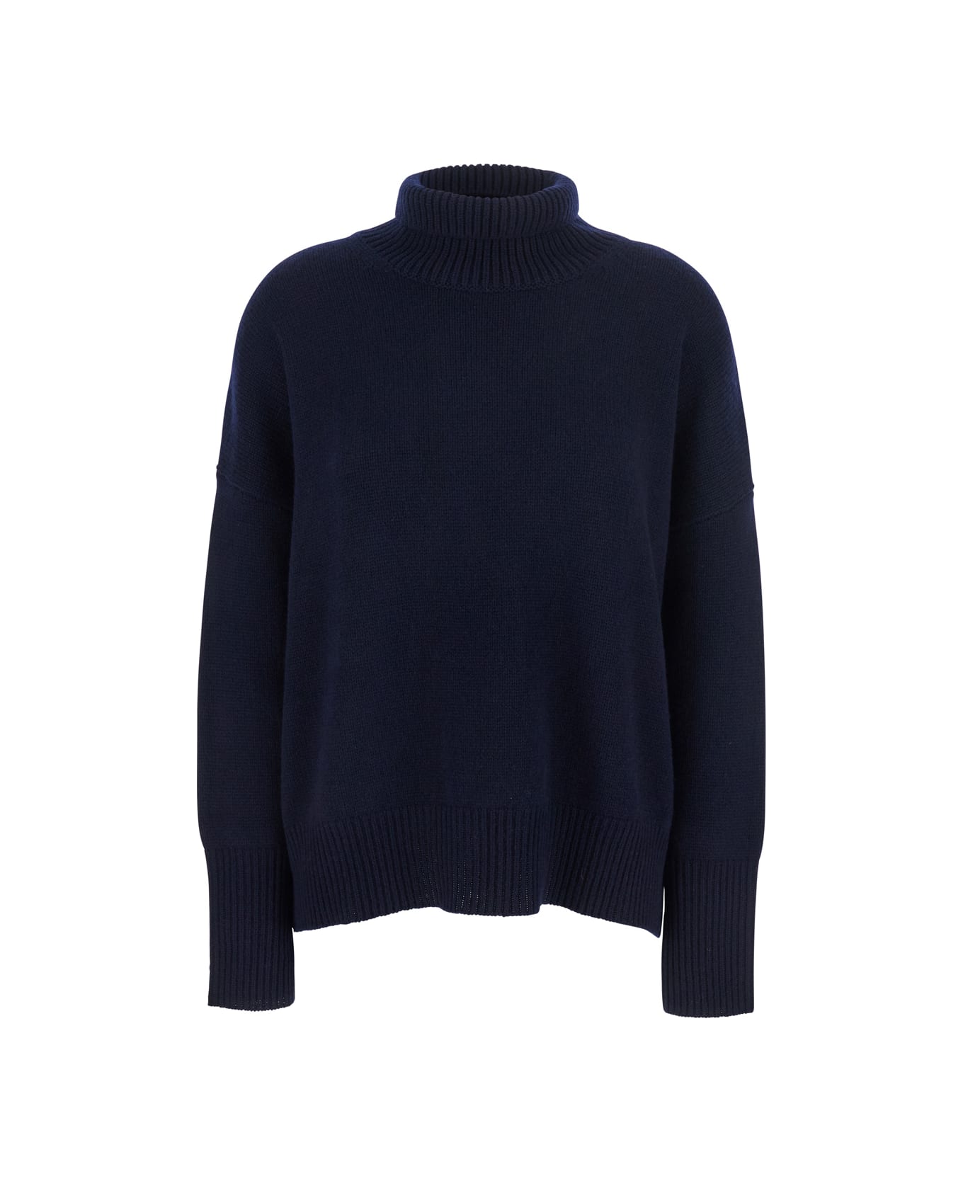 Lisa Yang 
heidi
 Blue Turtleneck Knit Sweater In Cashmere Woman - Blue