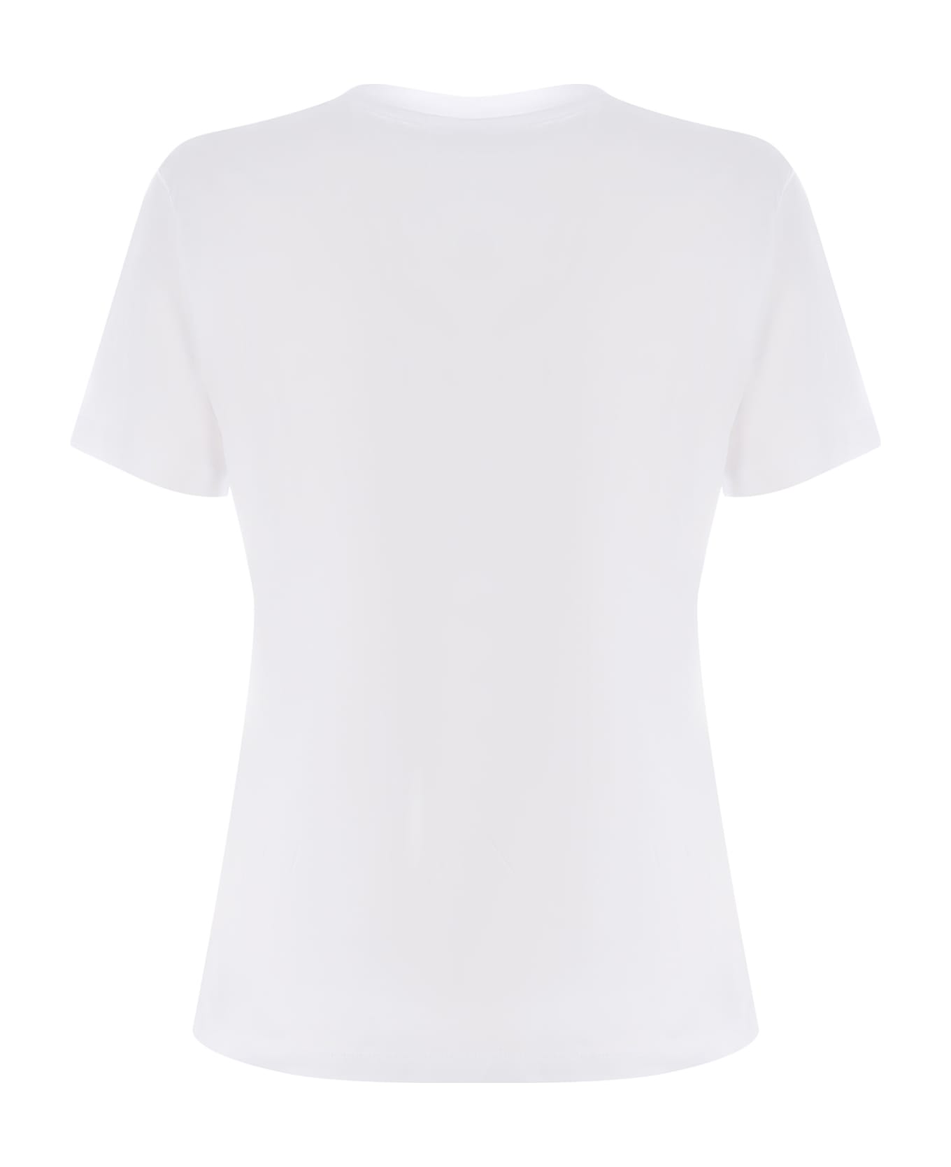 Dondup T-shirt Dondup "d" Made Of Cotton - Bianco