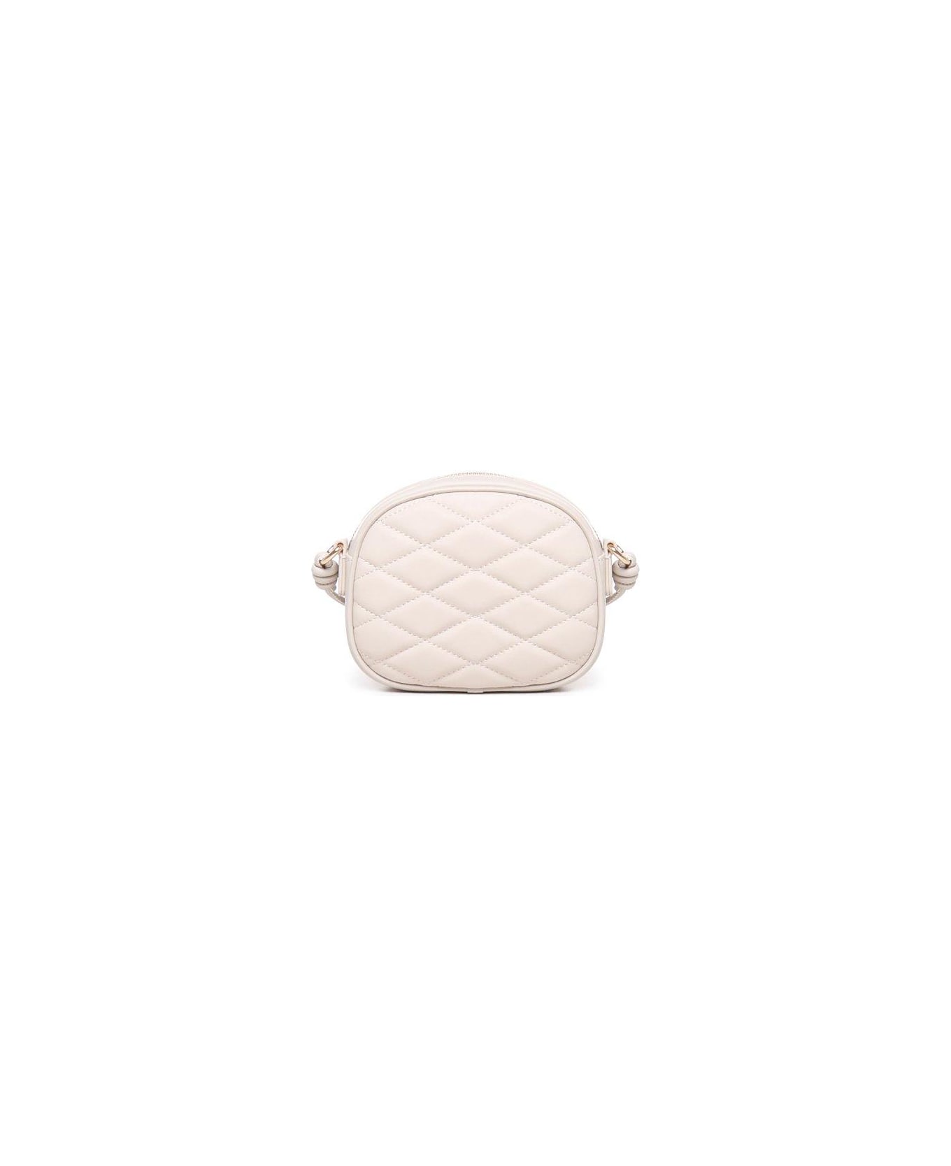 Love Moschino Logo Lettering Quilted Shoulder Bag - White ショルダーバッグ