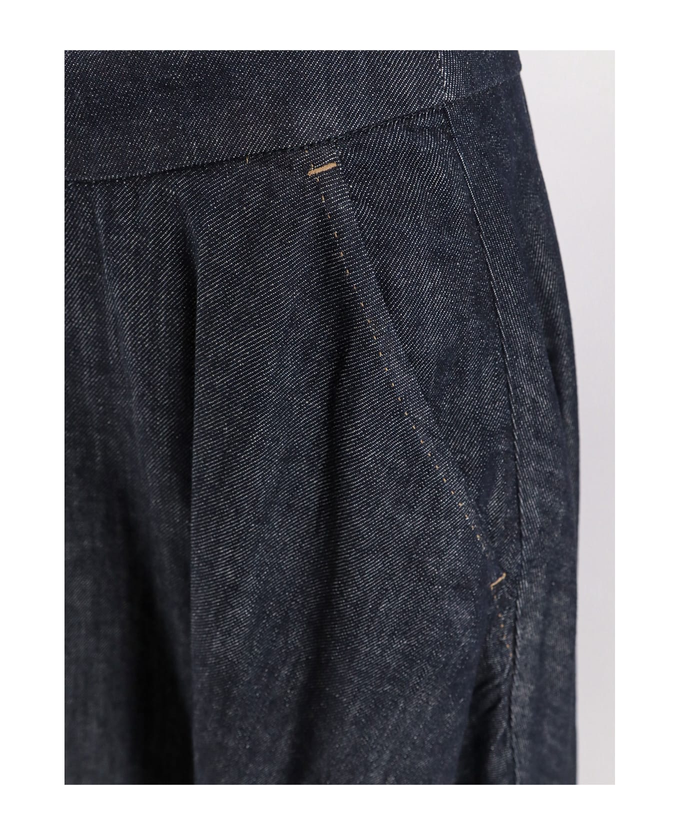 
S Max Mara Cecile Denim Skirt - BLU MARINO