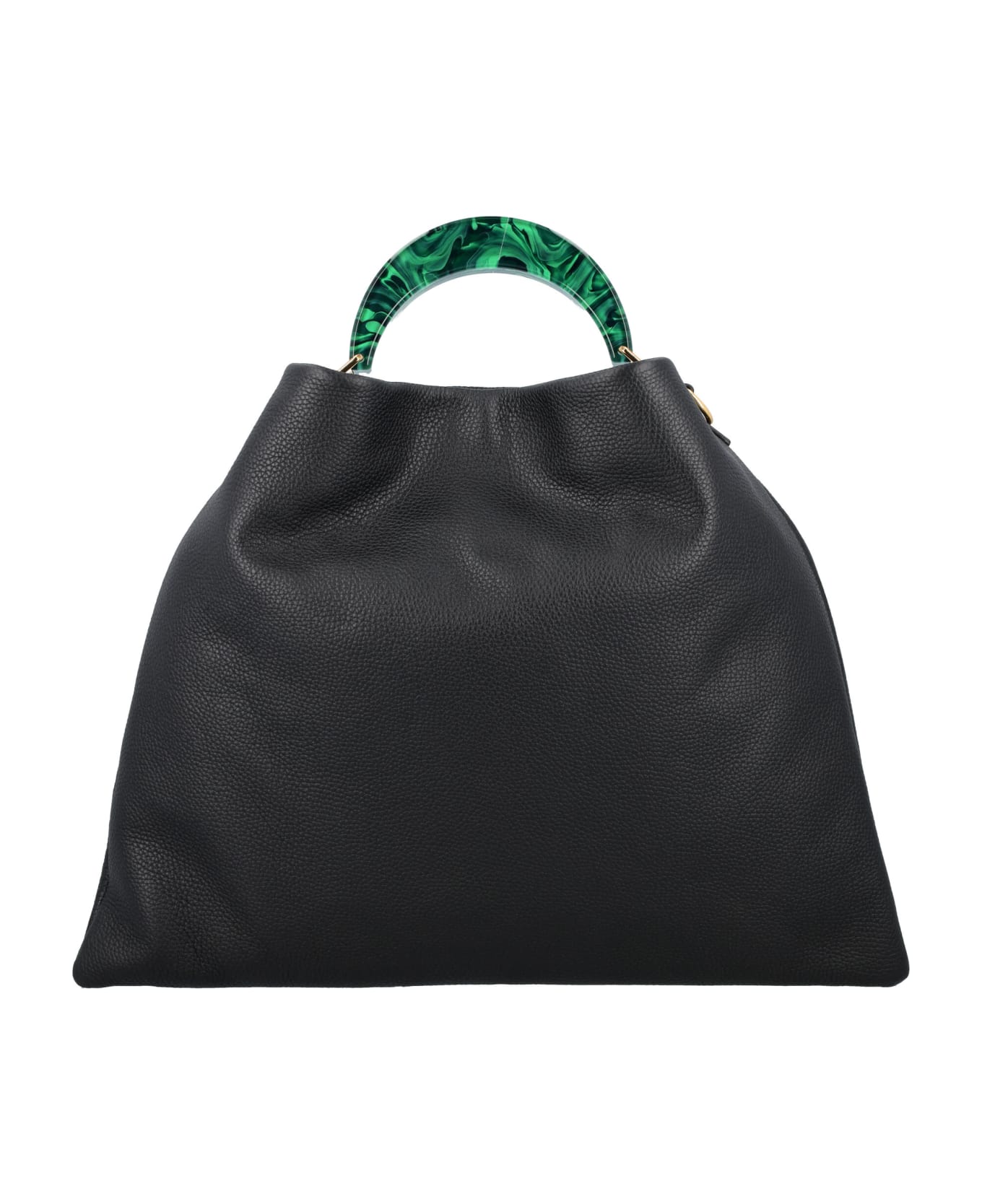 Marni Small 'venice' Black Leather Bag - Black