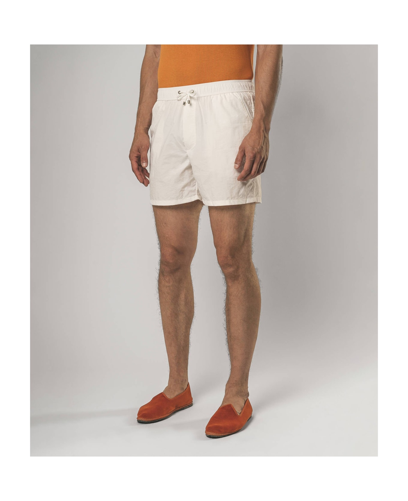 Larusmiani Swim Shorts Dorji Mare Swimming Trunks - White