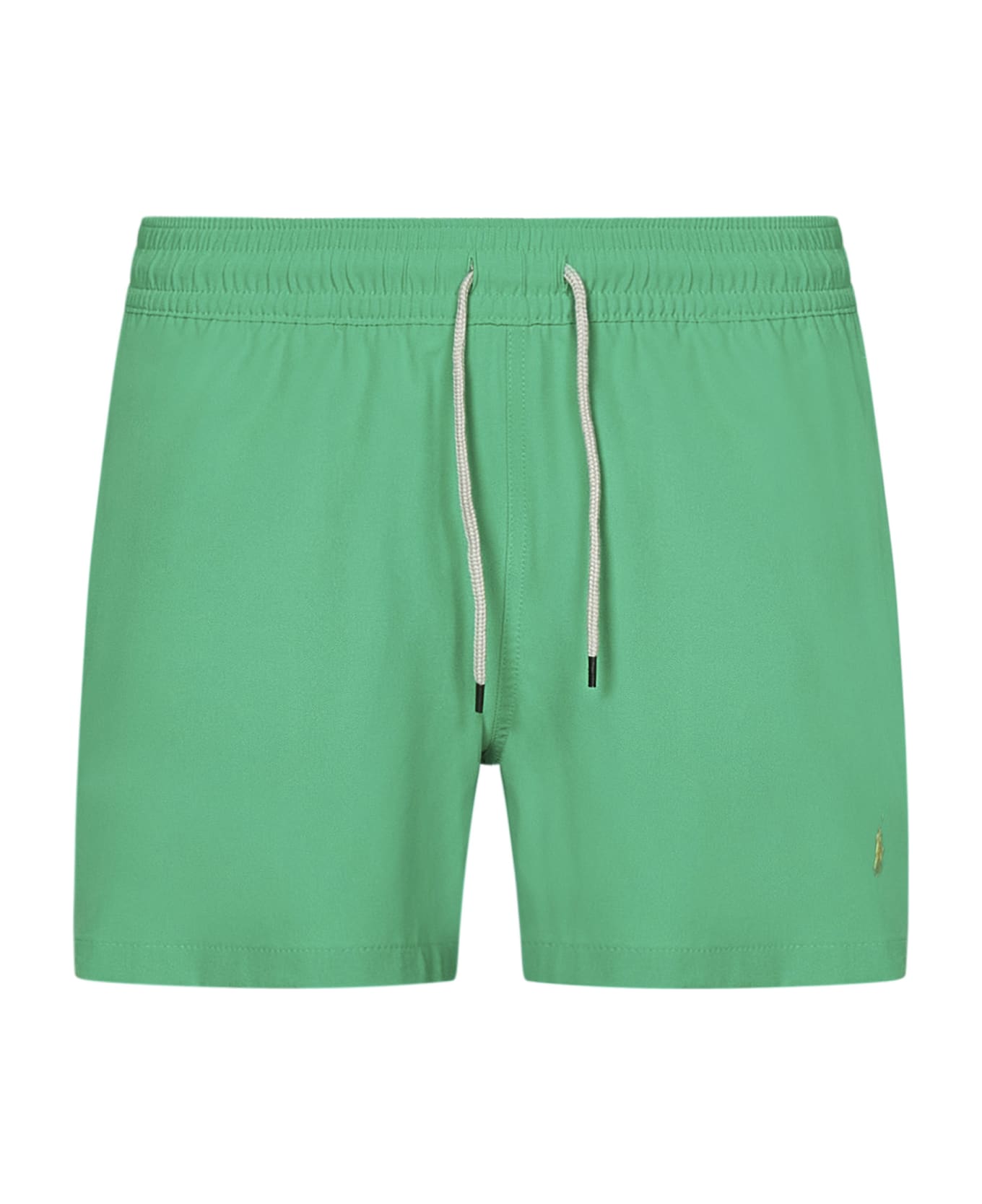Polo Ralph Lauren Green Swim Shorts With Embroidered Pony - Green