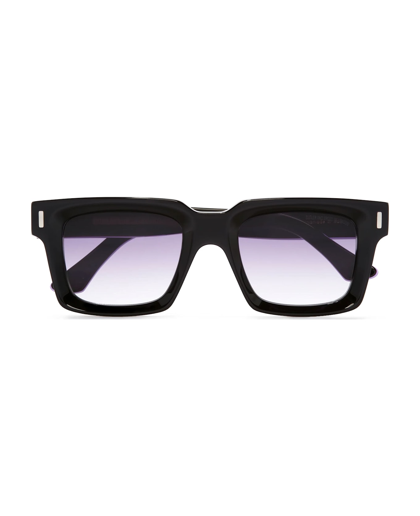 Cutler and Gross 1386 - Purple On Black Sunglasses - purple