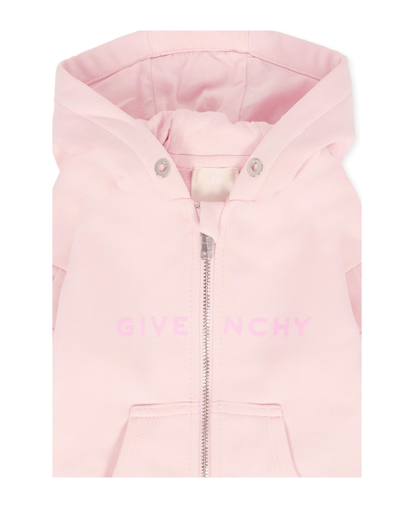 Givenchy Pink Sweatshirt For Baby Girl With Logo - Pink