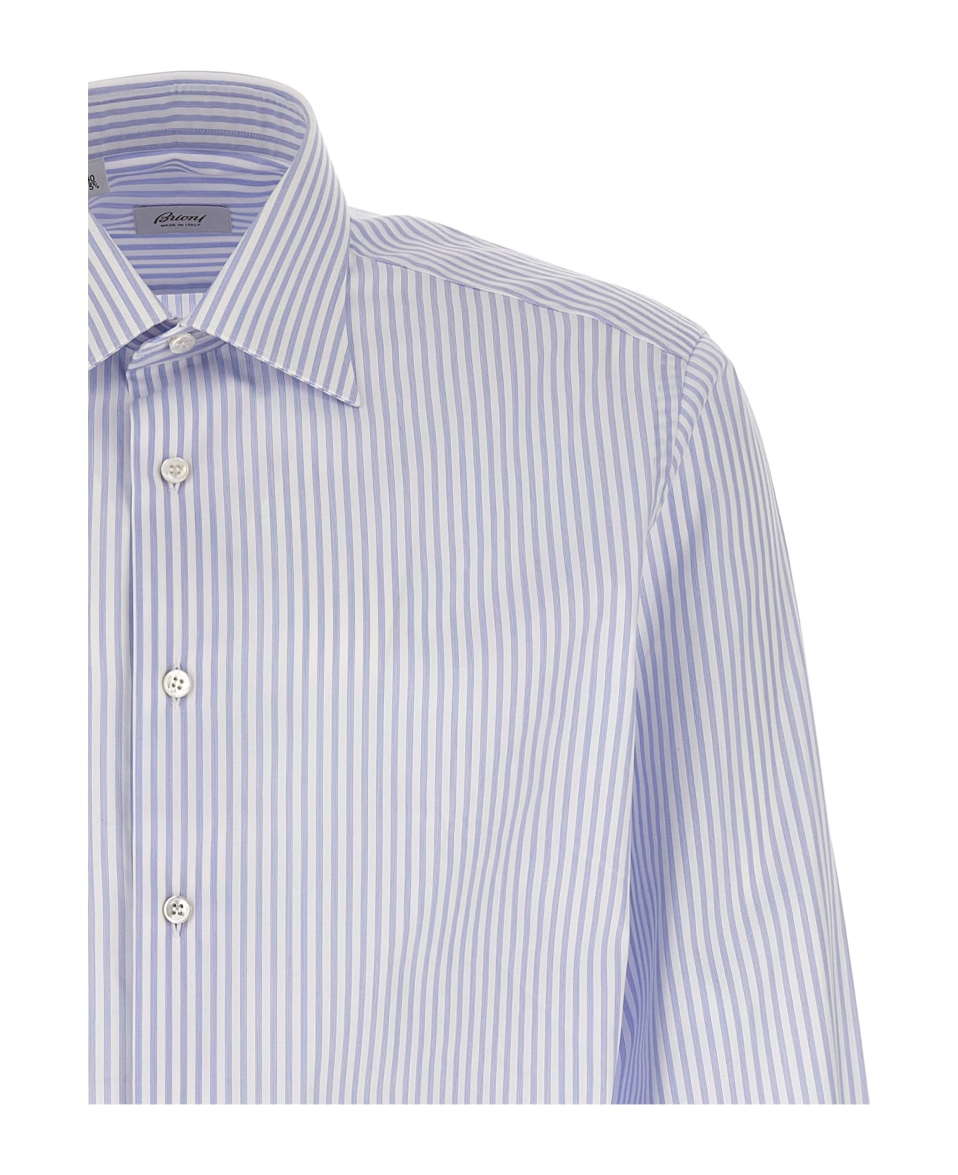 Brioni Striped Shirt - Light Blue