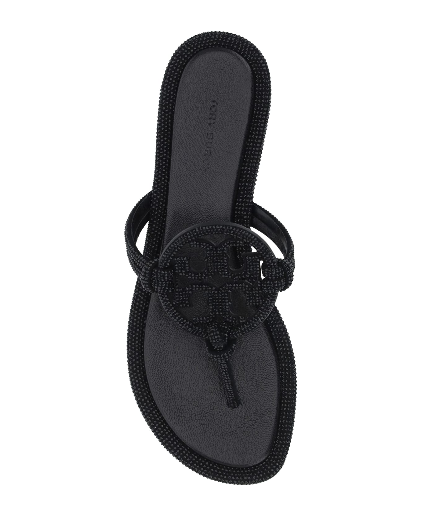 Tory Burch 'miller' Embellished Sandals - Black
