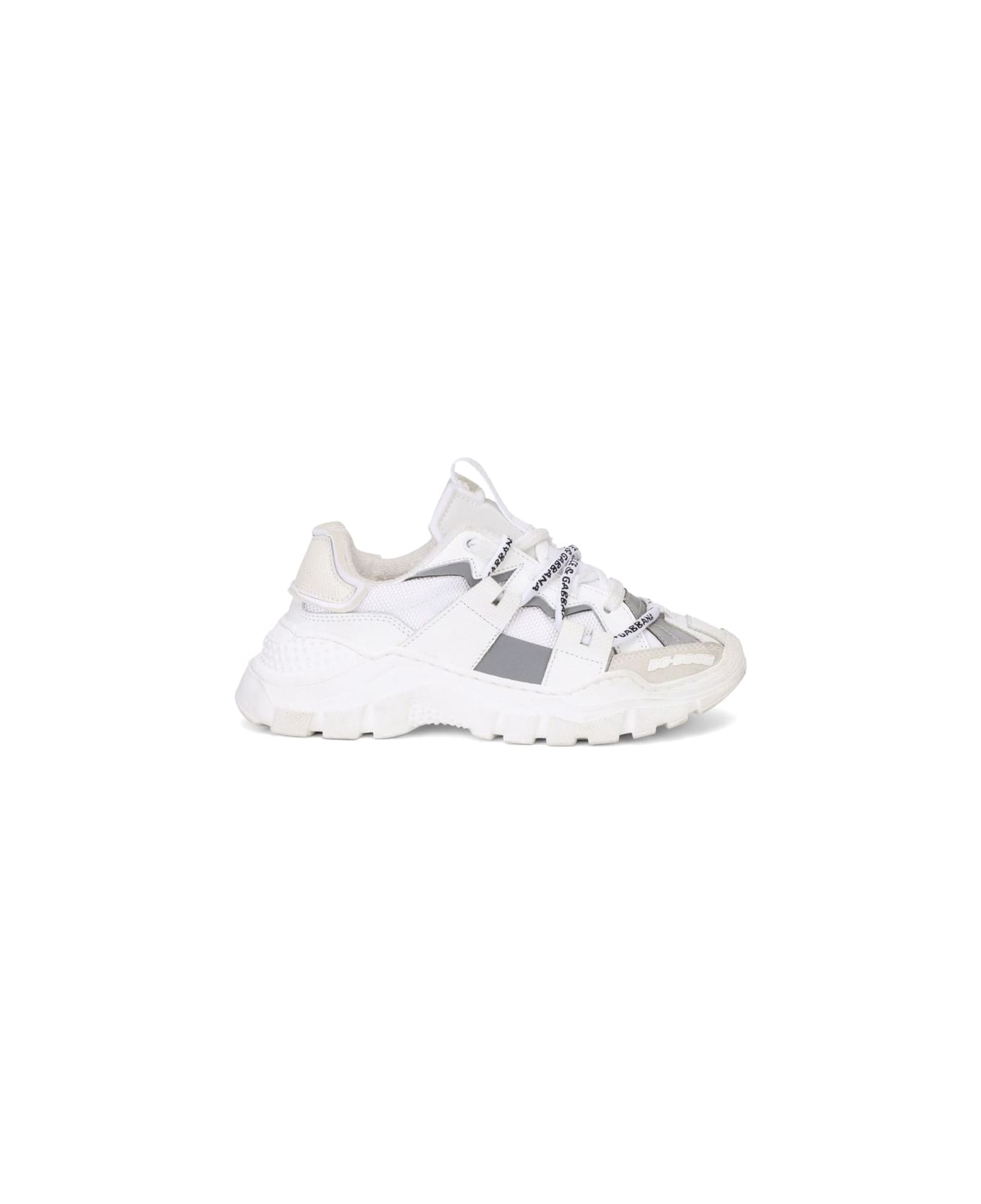 Dolce & Gabbana Low Lace-up Sneaker - WHITE