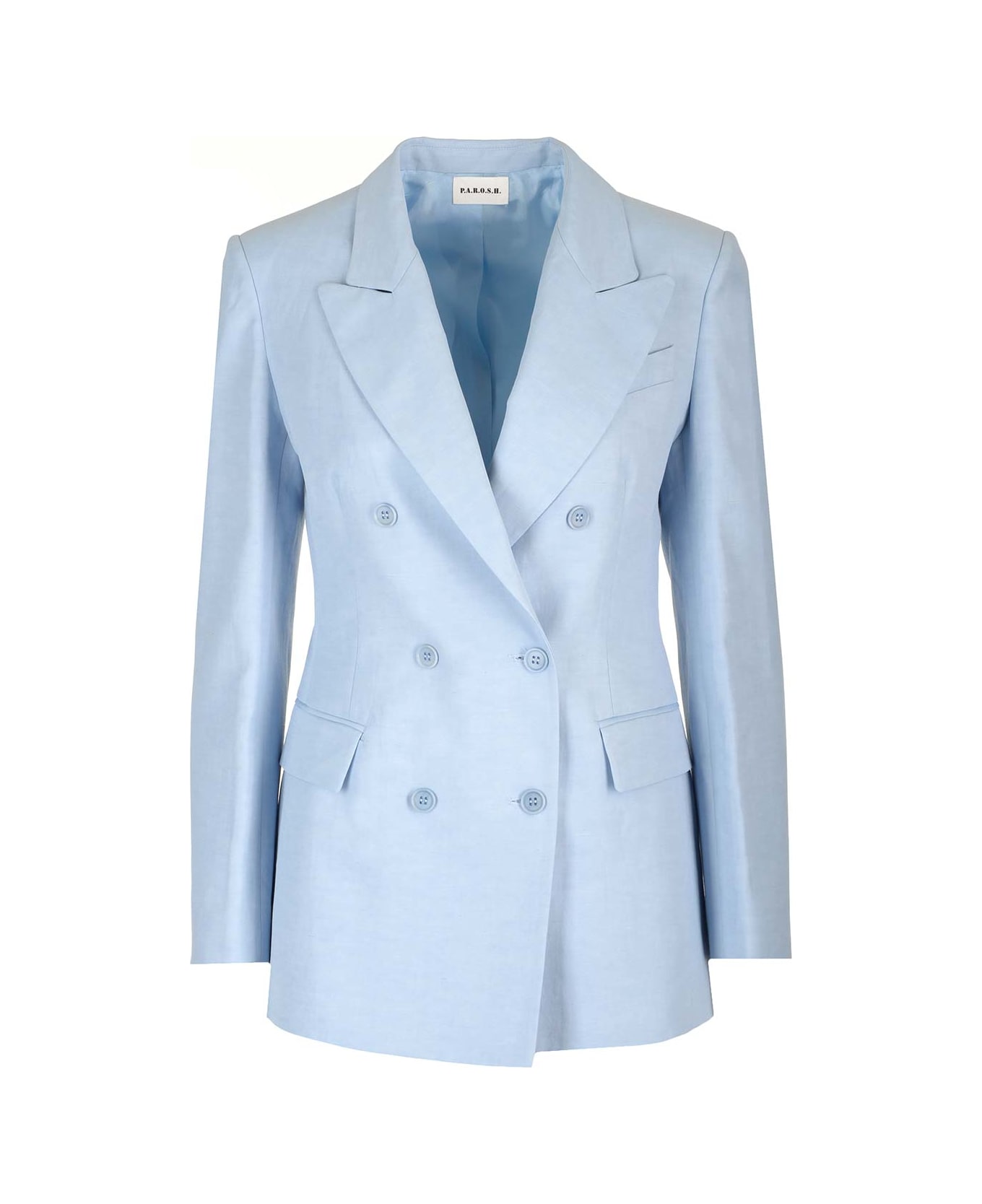 Parosh Linen And Viscose Blazer - Azzurro Polvere ジャケット