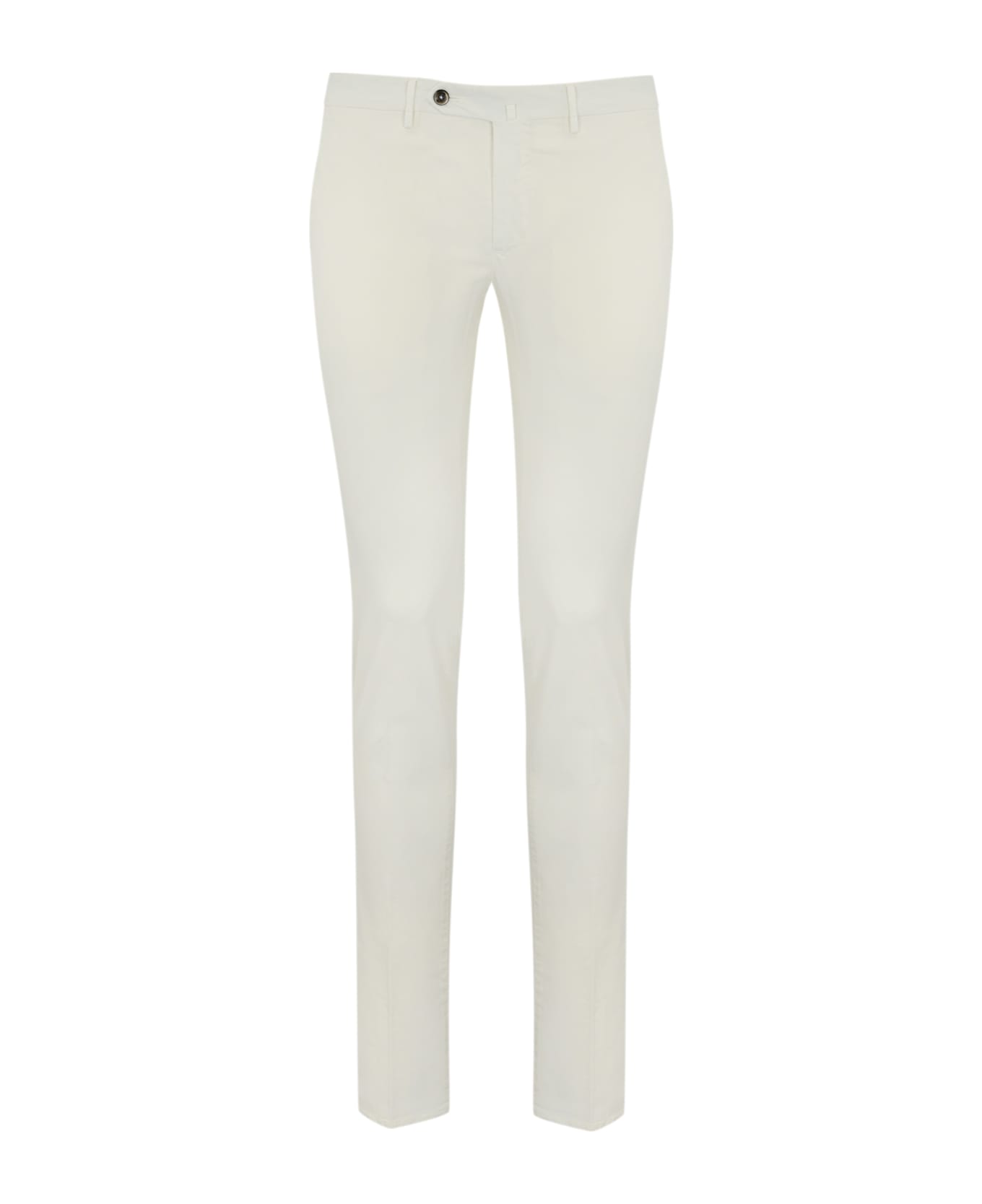 PT Torino S-slim Gabardine Trousers - Bianco lana