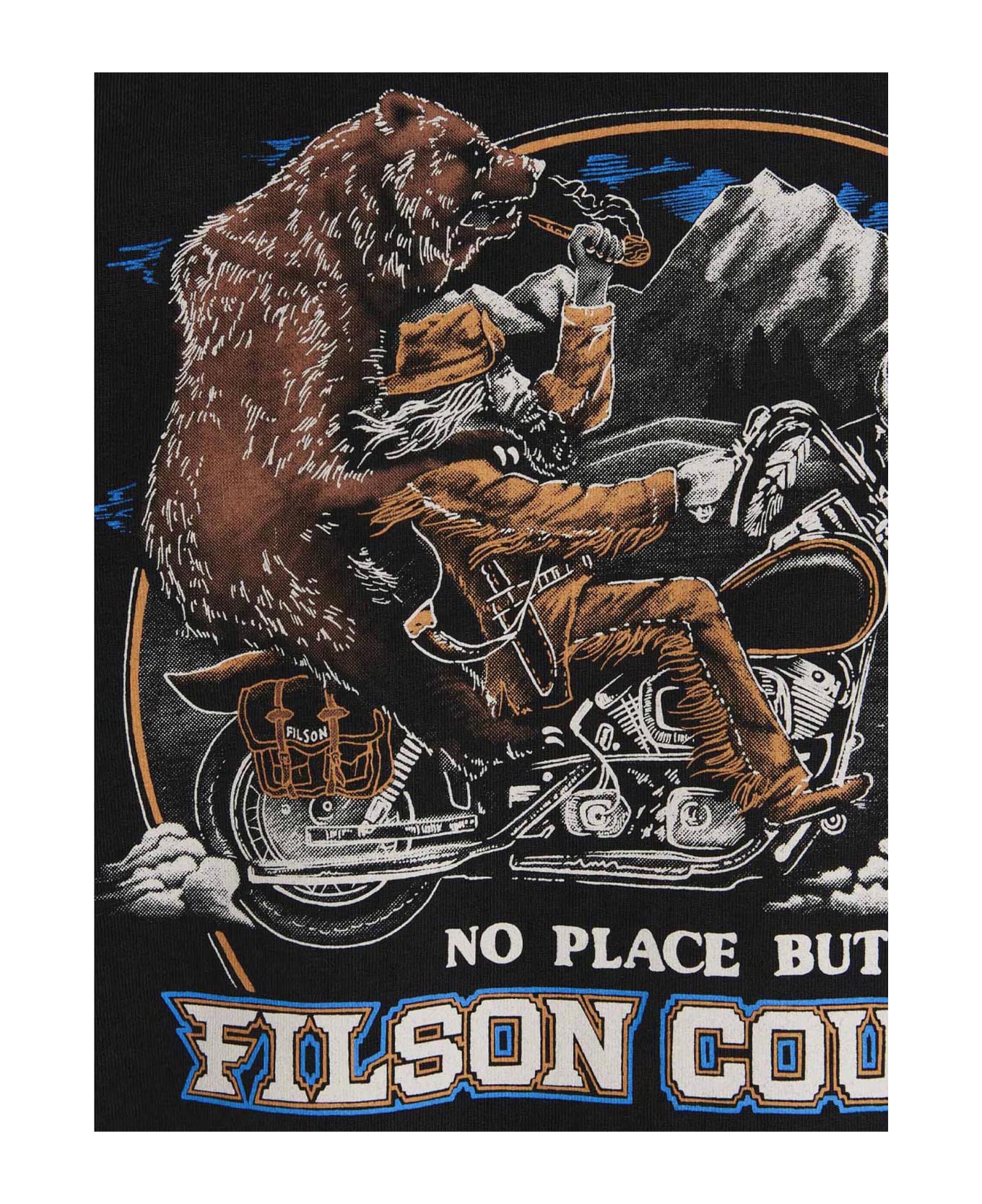 Filson 'pioneer' T-shirt - Black  
