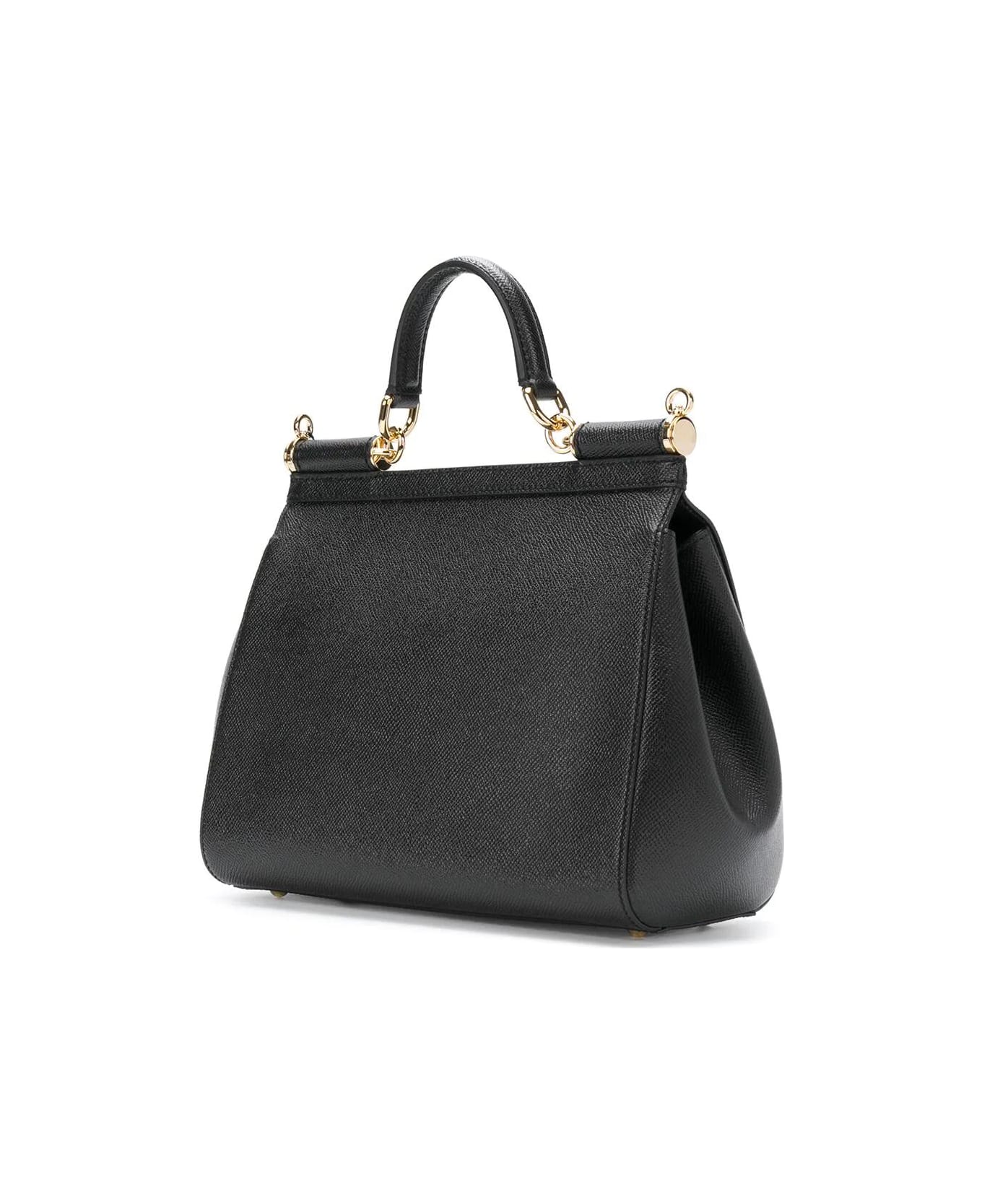 Dolce & Gabbana Medium Sicily Shoulder Bag - Black