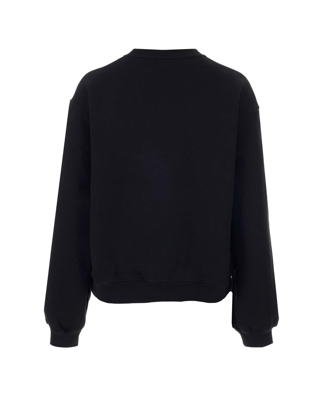 T by Alexander Wang Sweatshirt With Embossed Logo - BLACK フリース