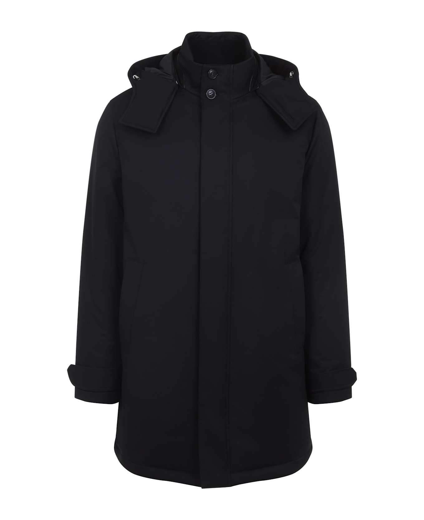 Zegna Microfiber Twill Parka - Nero Unito