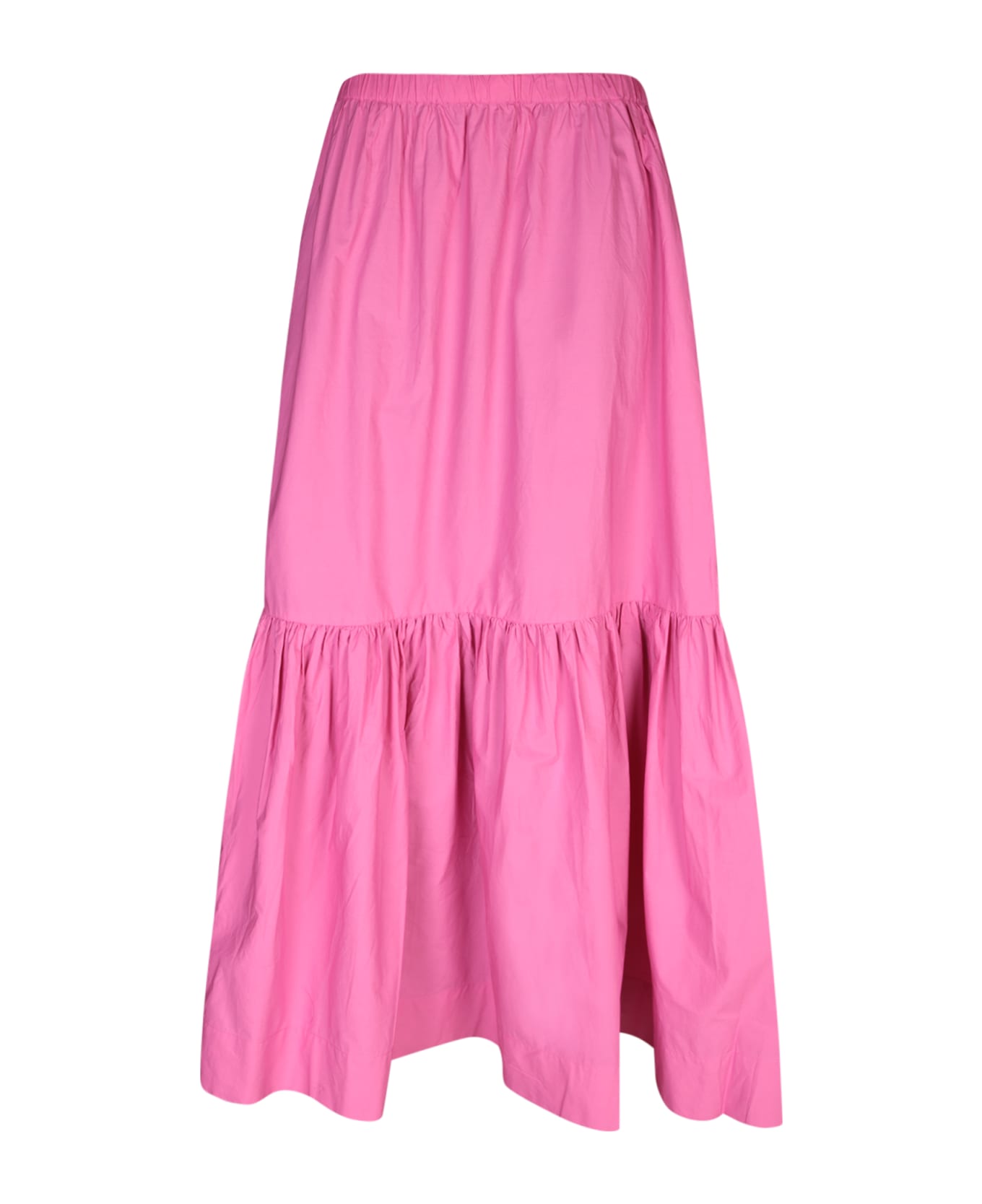 Ganni Fuchsia Cotton Skirt - FUCSIA スカート