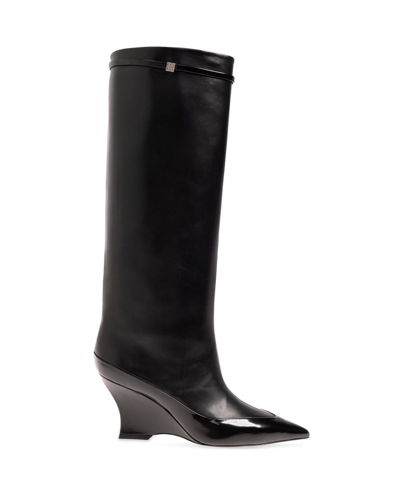 Givenchy Raven Pointed-toe Boots - Black
