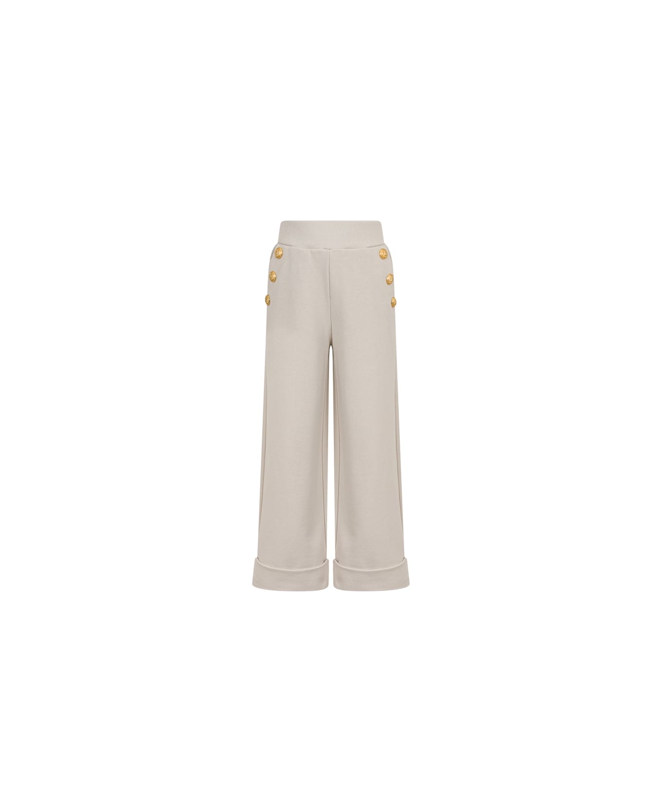 Balmain Baggy Pants With Buttons - BEIGE ボトムス