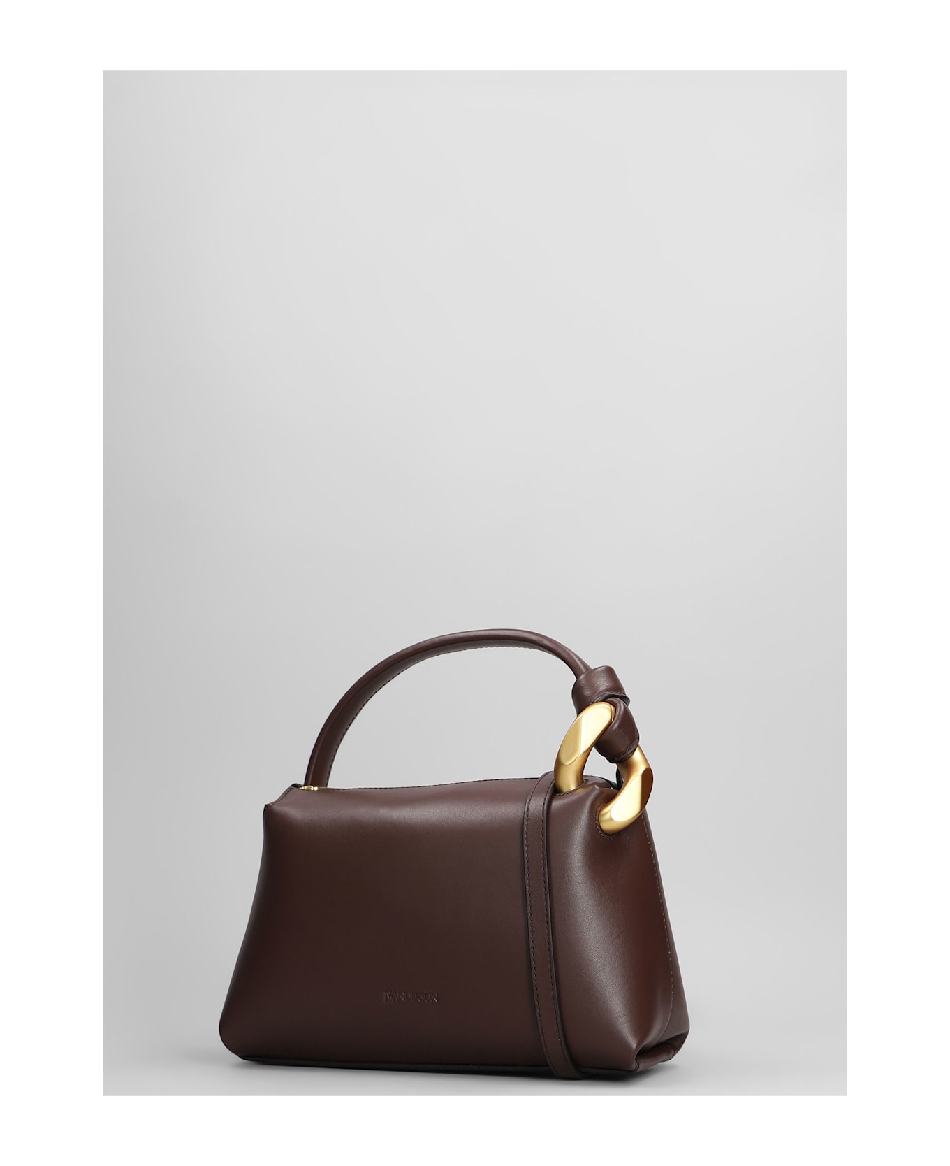 J.W. Anderson Corner Hand Bag In Brown Leather - brown