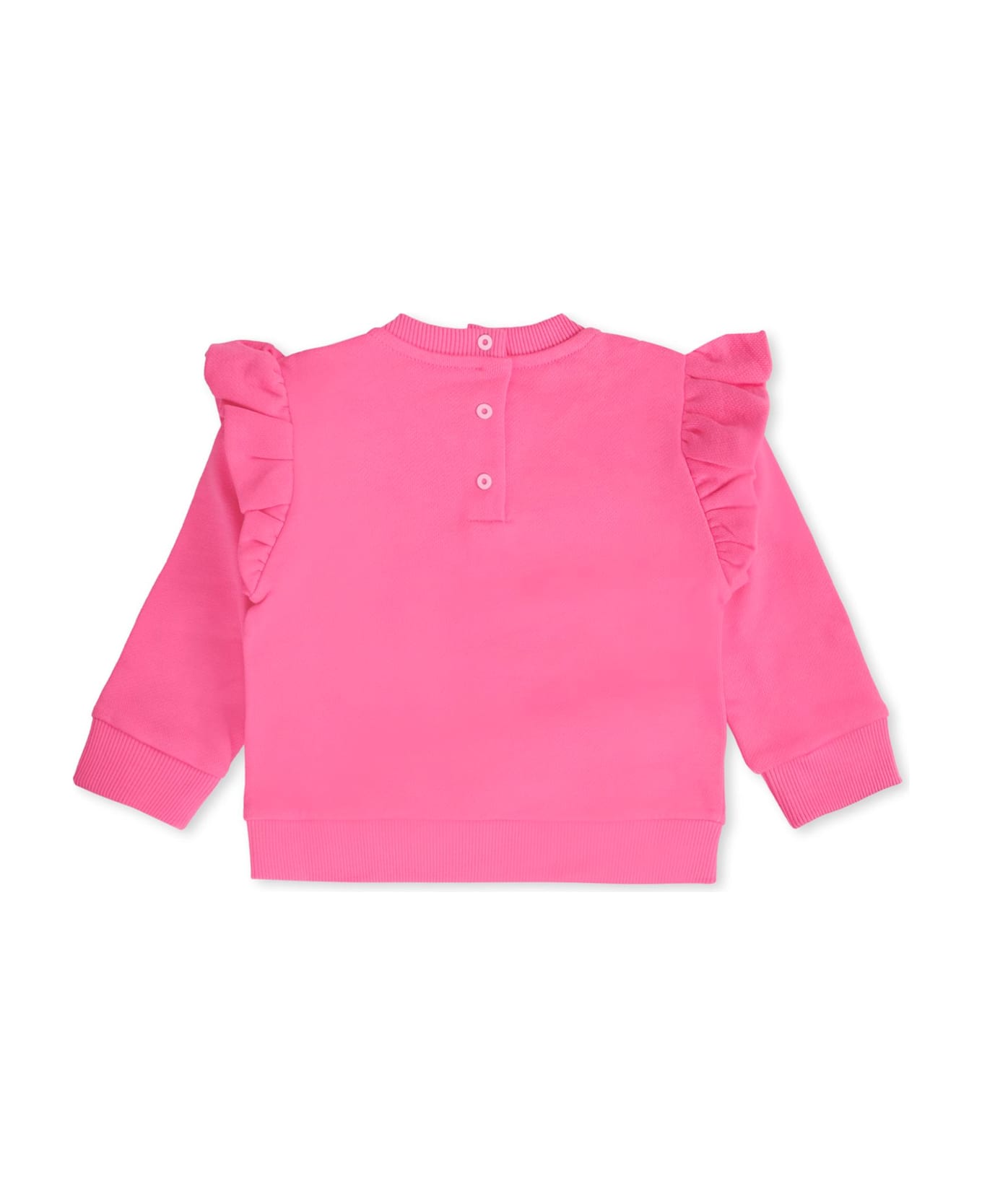Balmain Pink Sweatshirt For Baby Girl With Logo - Pink