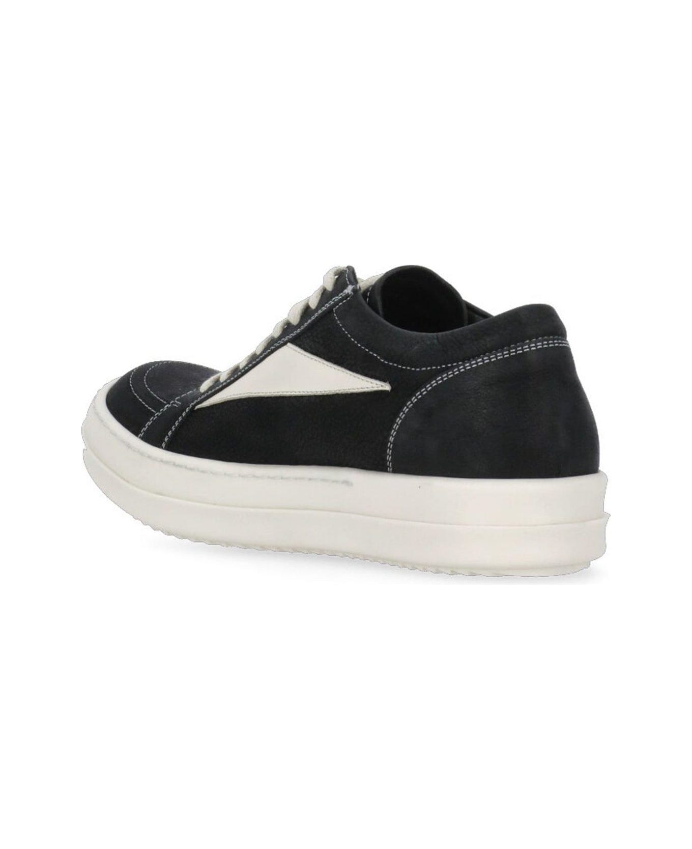 Rick Owens Lido Vintage Low-top Sneakers - Black