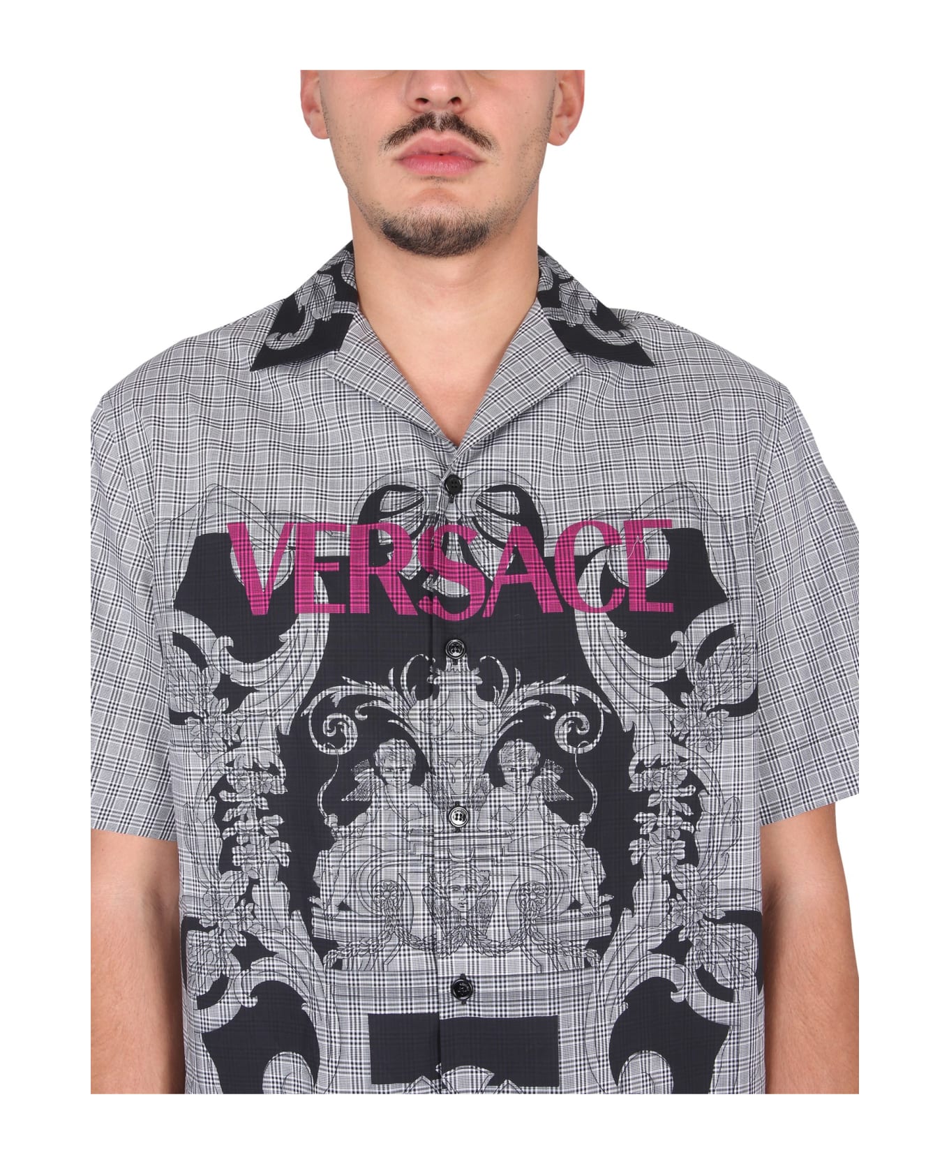 Versace Baroque Logo Shirt - BIANCO