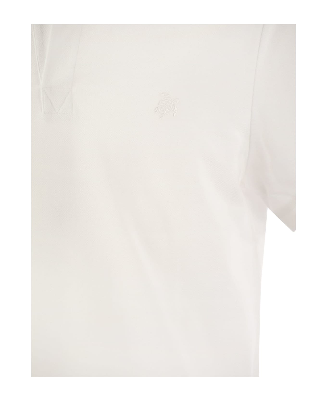 Vilebrequin Organic Cotton Pique Polo Shirt - White