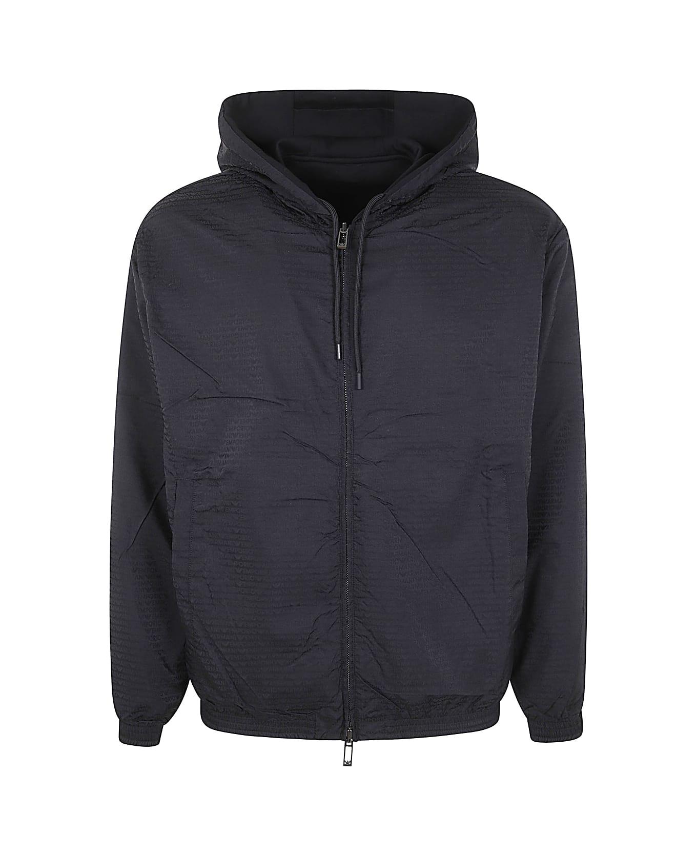 Emporio Armani Blended Cotton Knit - Black